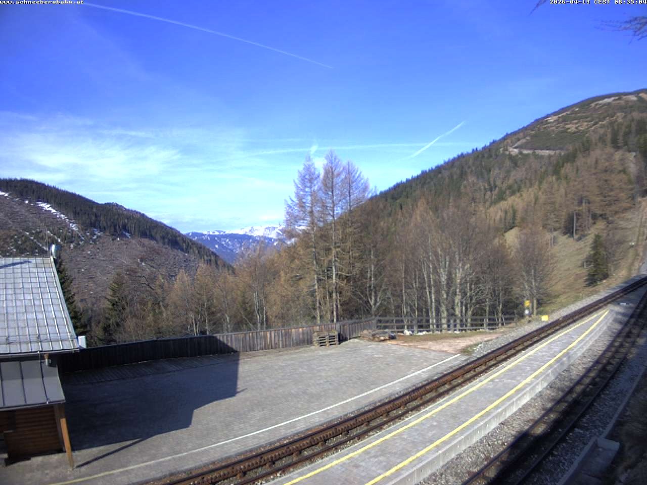 Archiv Foto Webcam Schneeberg: Blick Gasthaus Baumgartner