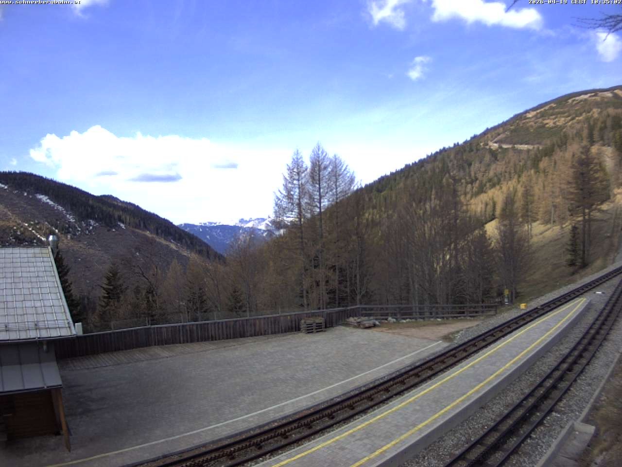 Archiv Foto Webcam Schneeberg: Blick Gasthaus Baumgartner