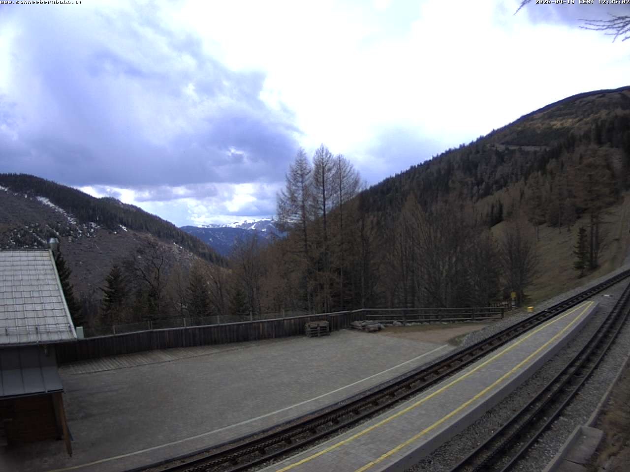 Archiv Foto Webcam Schneeberg: Blick Gasthaus Baumgartner
