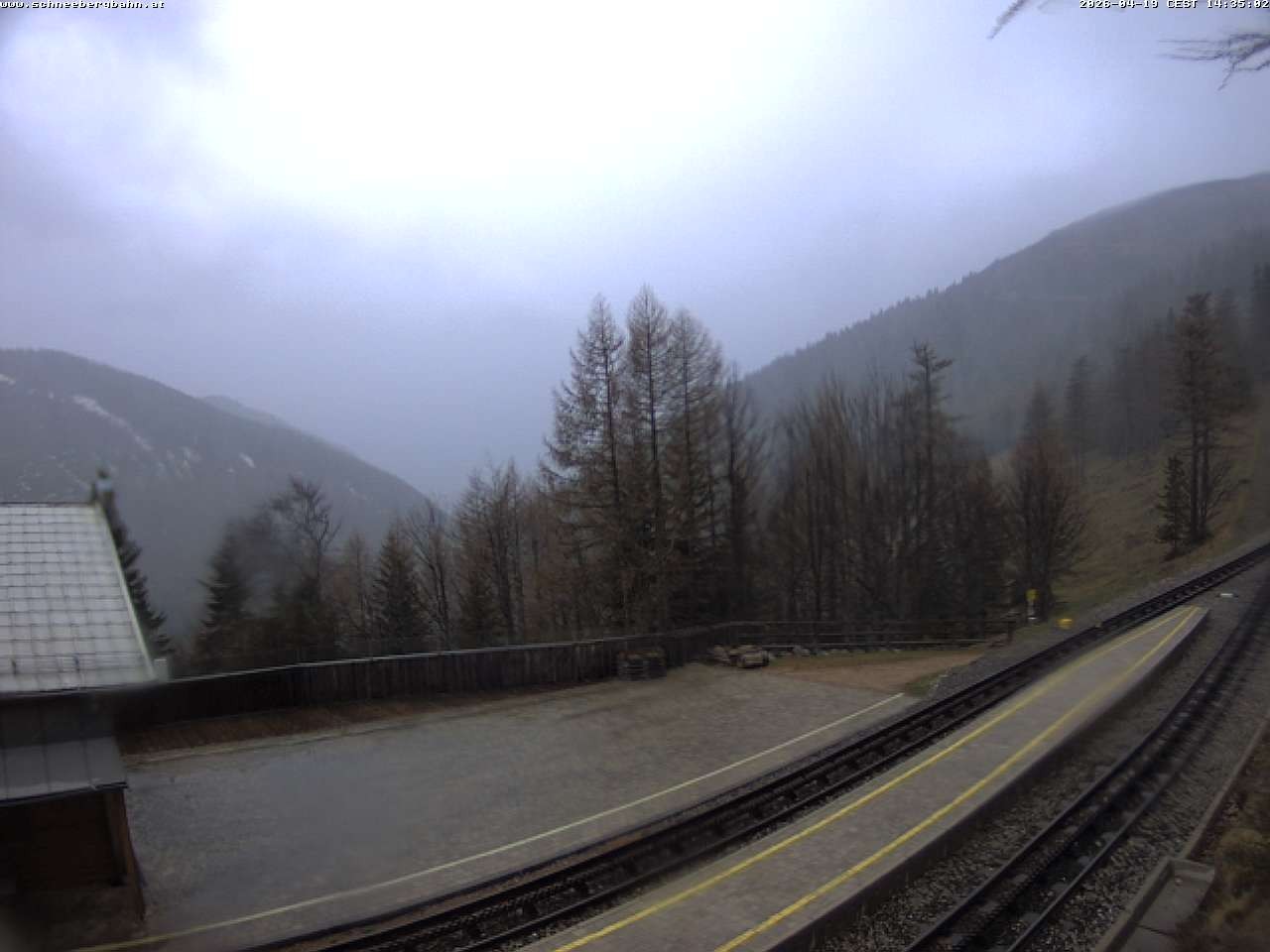 Archiv Foto Webcam Schneeberg: Blick Gasthaus Baumgartner