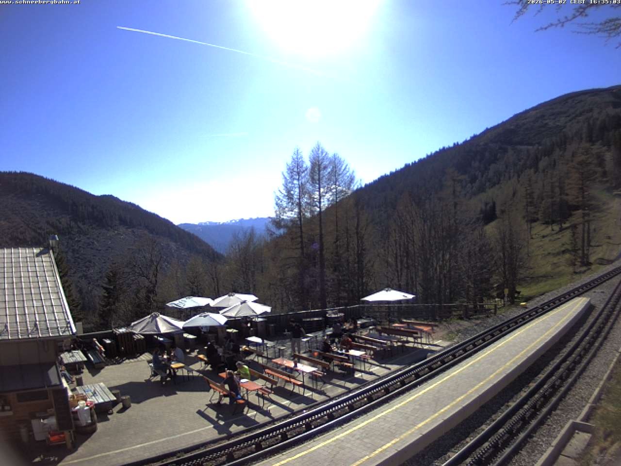 Archiv Foto Webcam Schneeberg: Blick Gasthaus Baumgartner