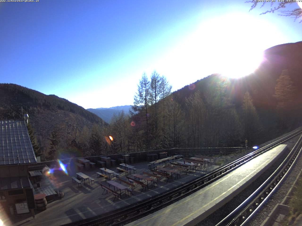Archiv Foto Webcam Schneeberg: Blick Gasthaus Baumgartner