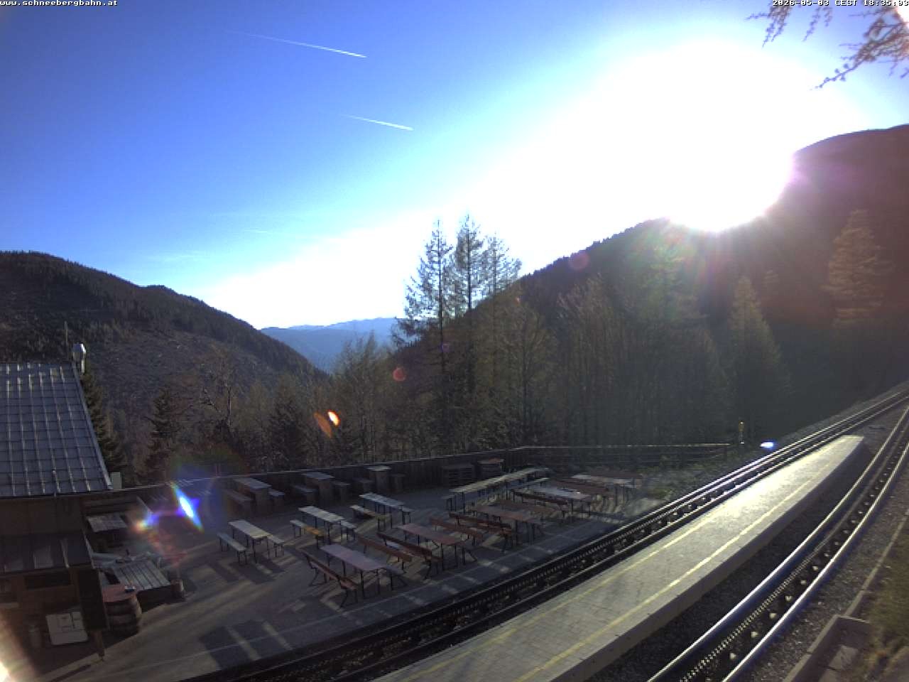 Archiv Foto Webcam Schneeberg: Blick Gasthaus Baumgartner