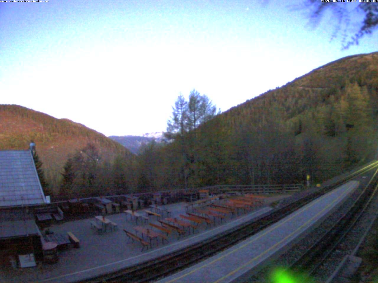 Archiv Foto Webcam Schneeberg: Blick Gasthaus Baumgartner