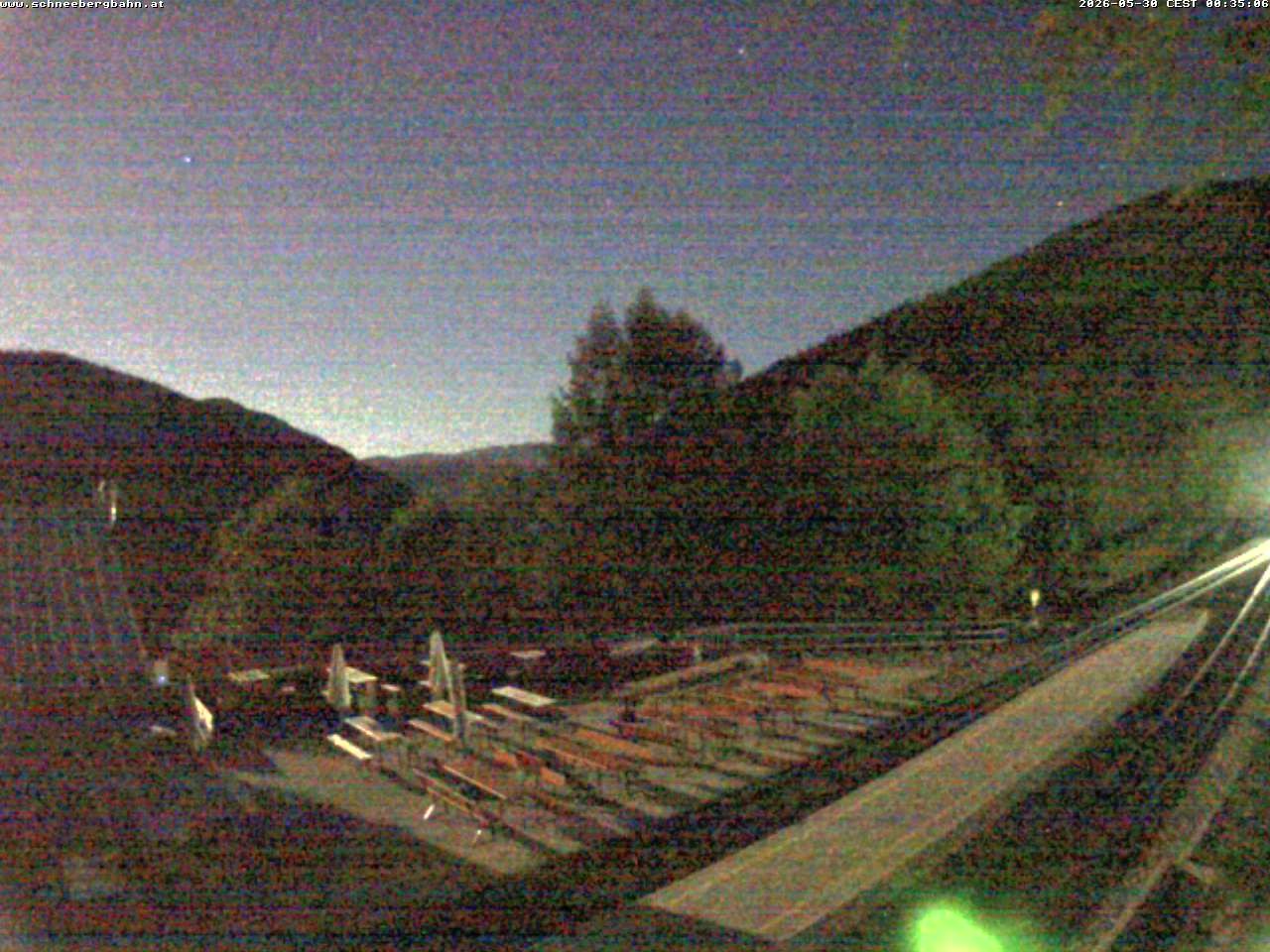 Archiv Foto Webcam Schneeberg: Blick Gasthaus Baumgartner