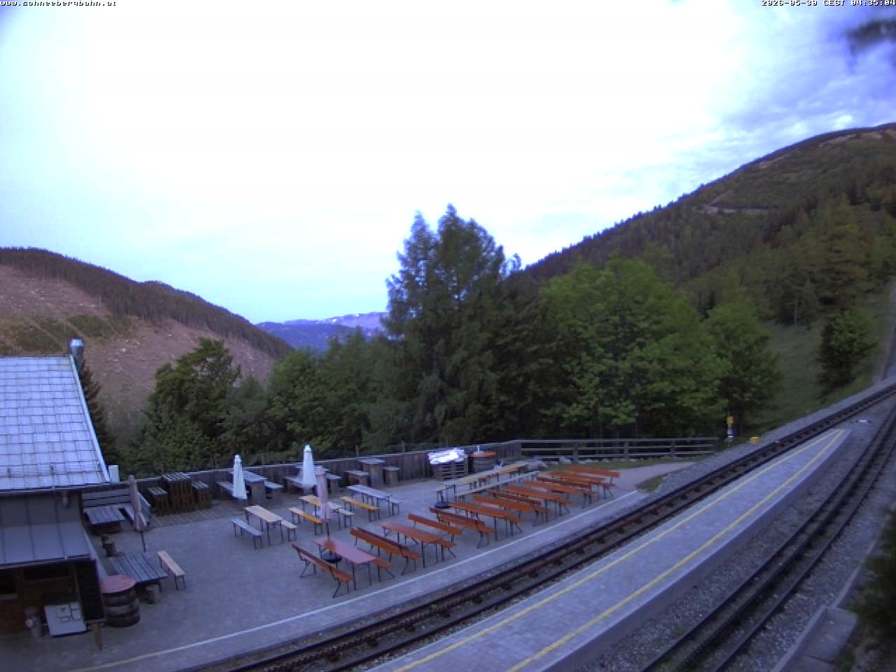 Archiv Foto Webcam Schneeberg: Blick Gasthaus Baumgartner