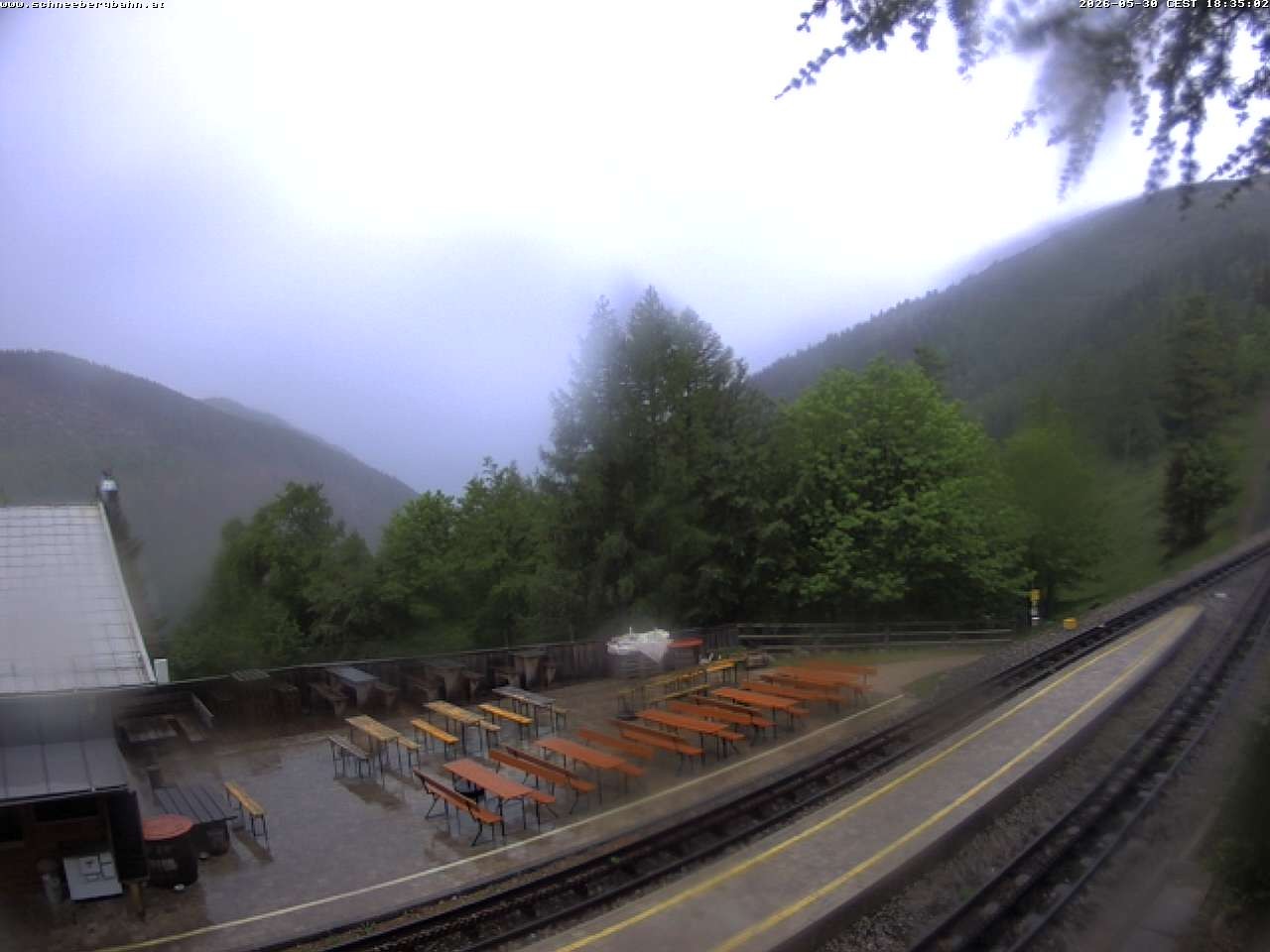 Archiv Foto Webcam Schneeberg: Blick Gasthaus Baumgartner