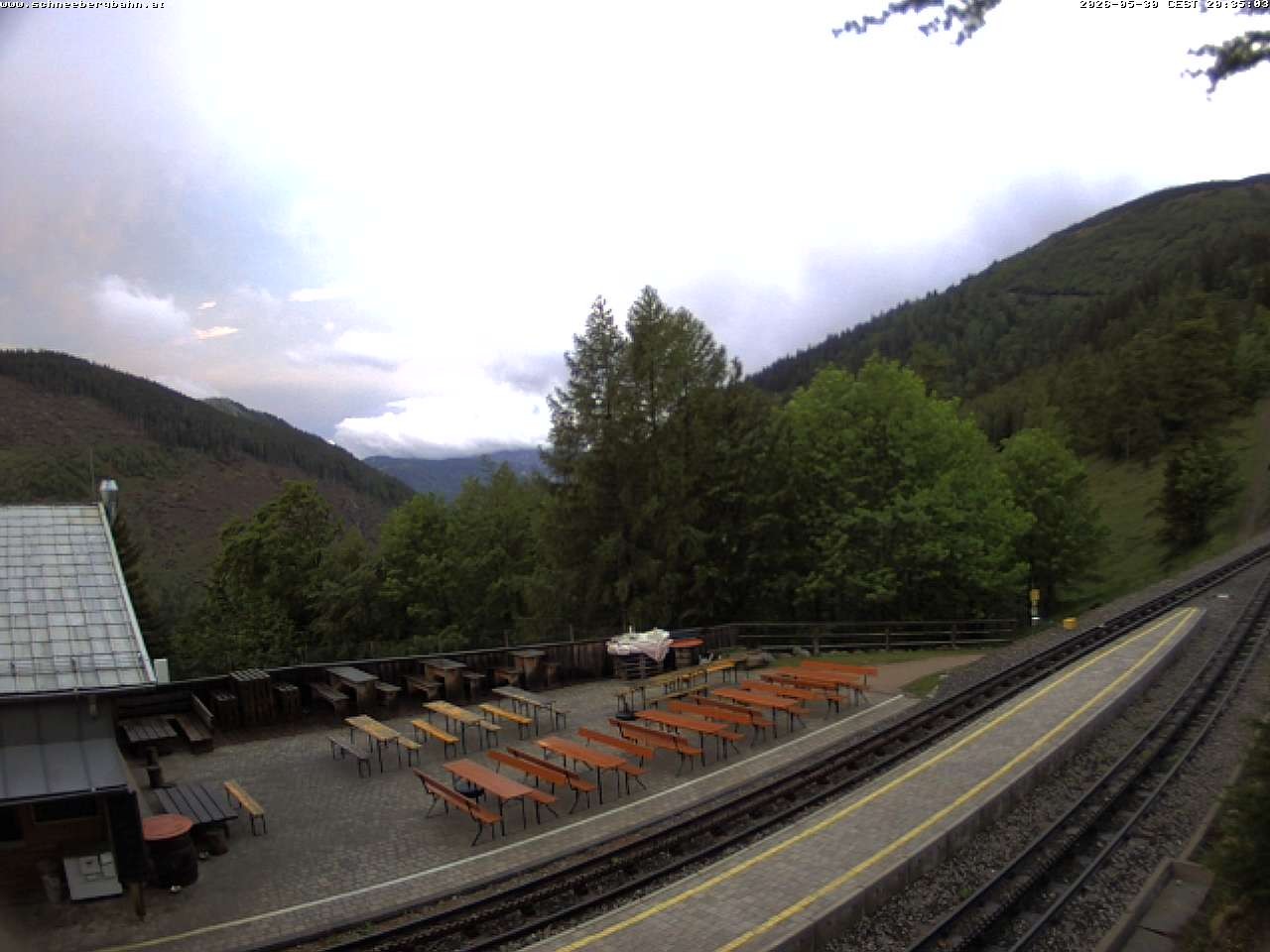 Archiv Foto Webcam Schneeberg: Blick Gasthaus Baumgartner
