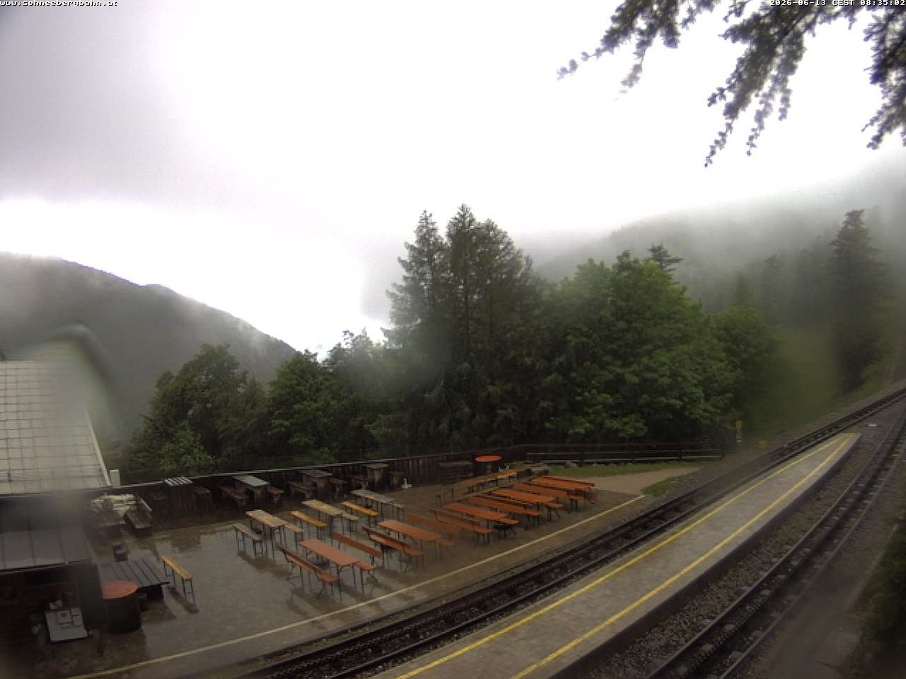 Archiv Foto Webcam Schneeberg: Blick Gasthaus Baumgartner