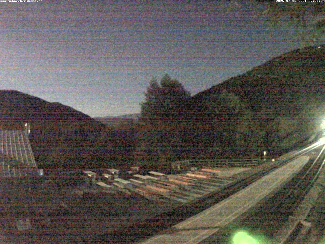 Archiv Foto Webcam Schneeberg: Blick Gasthaus Baumgartner