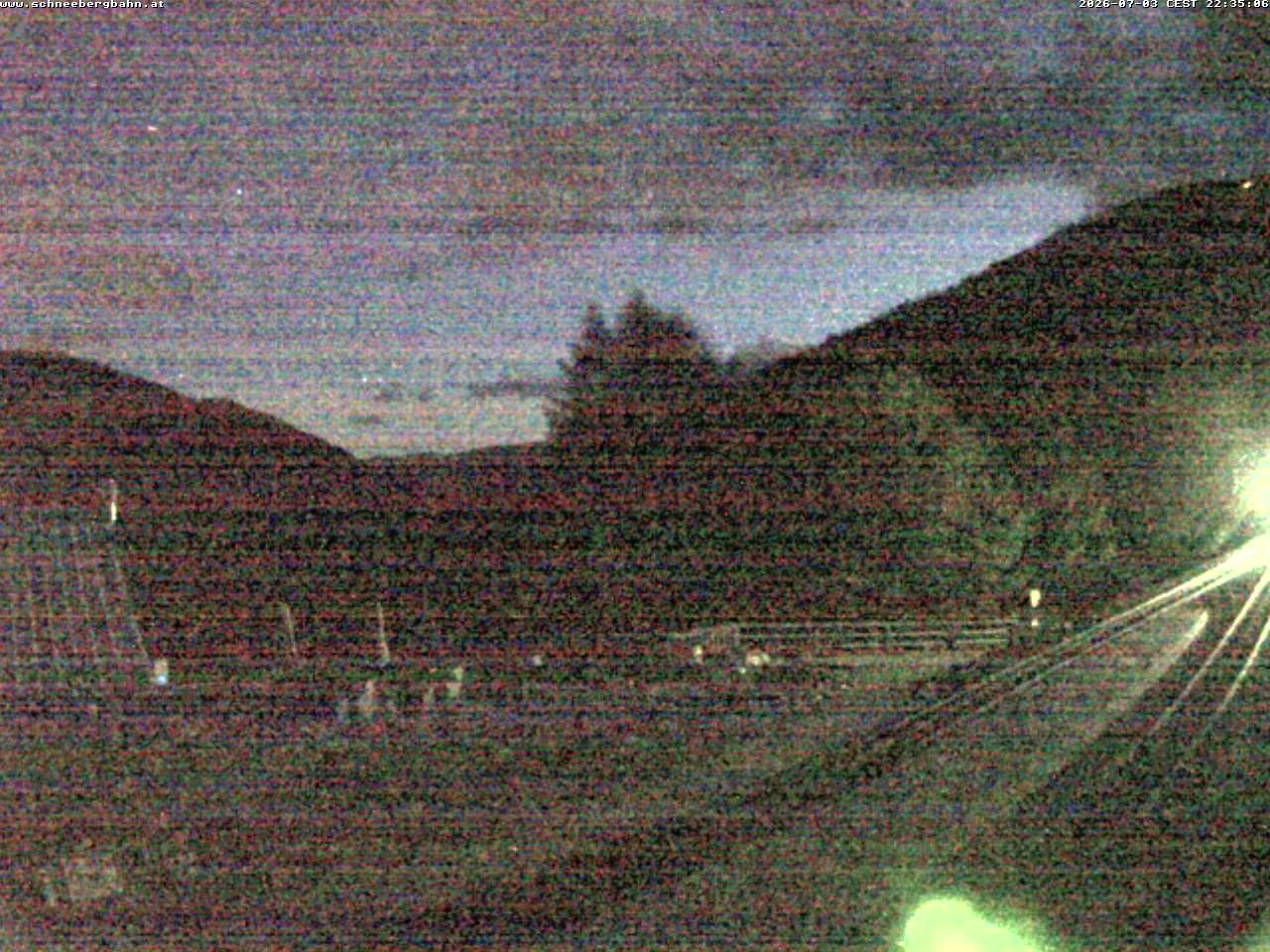 Archiv Foto Webcam Schneeberg: Blick Gasthaus Baumgartner