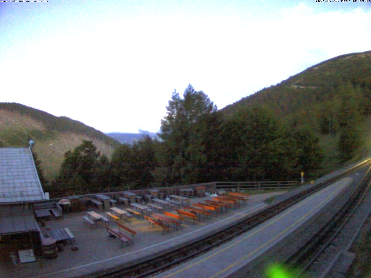 Archiv Foto Webcam Schneeberg: Blick Gasthaus Baumgartner