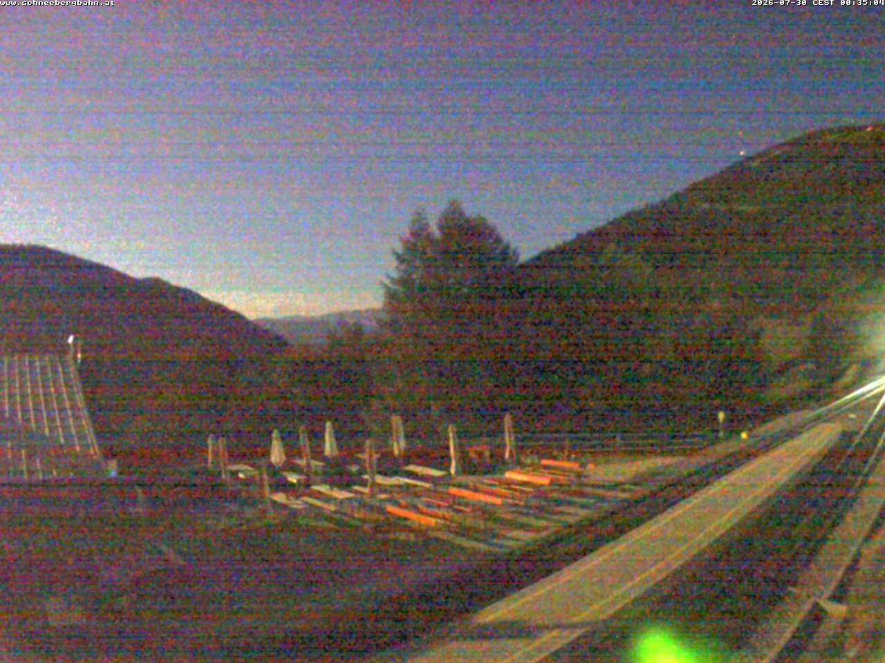 Archiv Foto Webcam Schneeberg: Blick Gasthaus Baumgartner