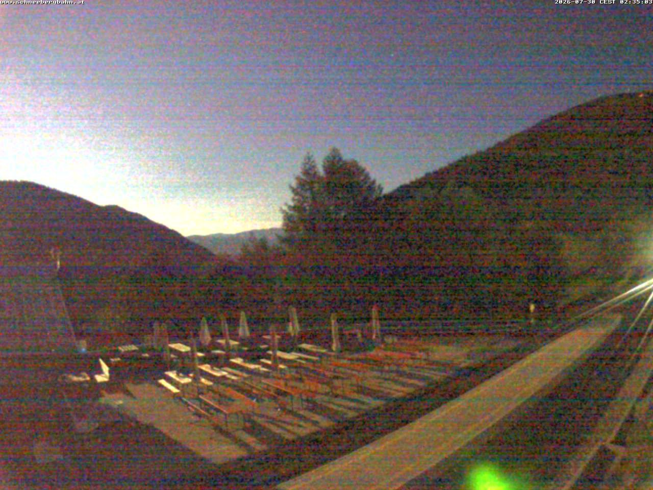 Archiv Foto Webcam Schneeberg: Blick Gasthaus Baumgartner