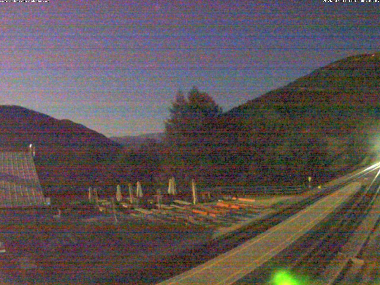 Archiv Foto Webcam Schneeberg: Blick Gasthaus Baumgartner