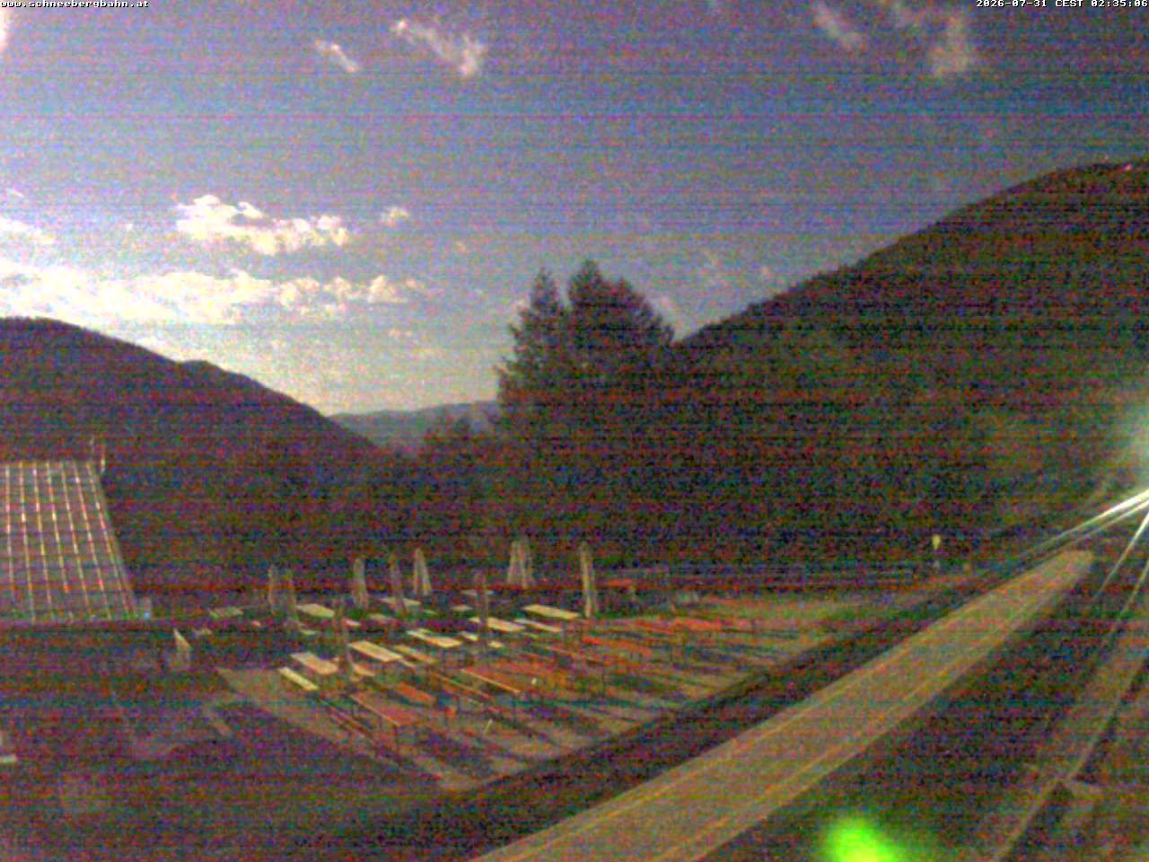 Archiv Foto Webcam Schneeberg: Blick Gasthaus Baumgartner