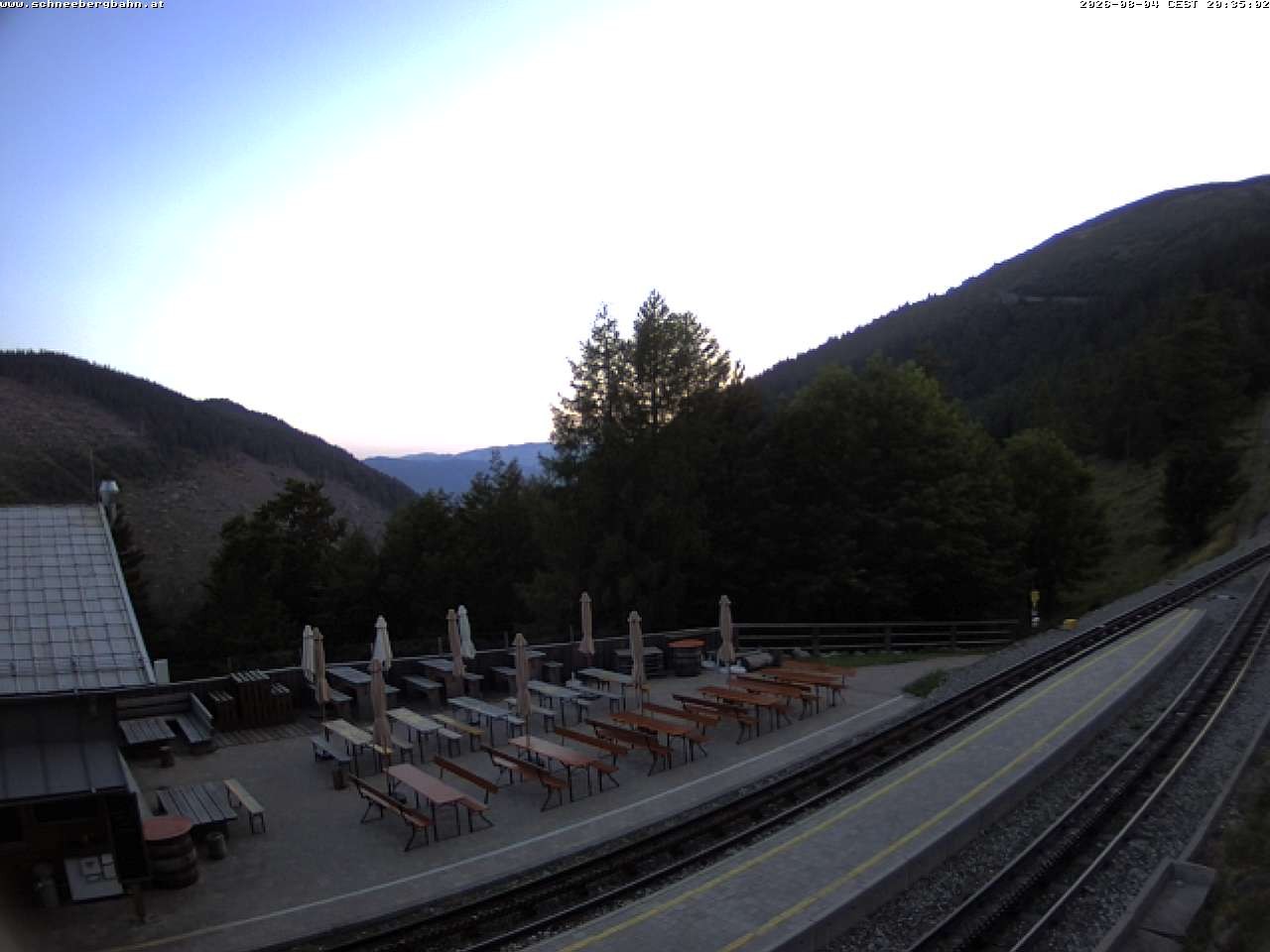 Archiv Foto Webcam Schneeberg: Blick Gasthaus Baumgartner