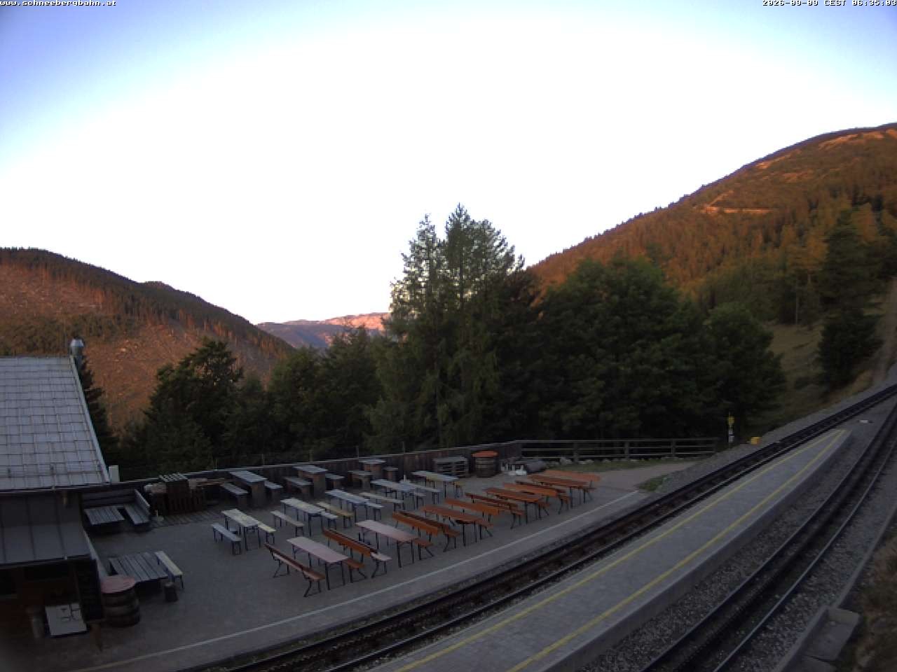 Archiv Foto Webcam Schneeberg: Blick Gasthaus Baumgartner