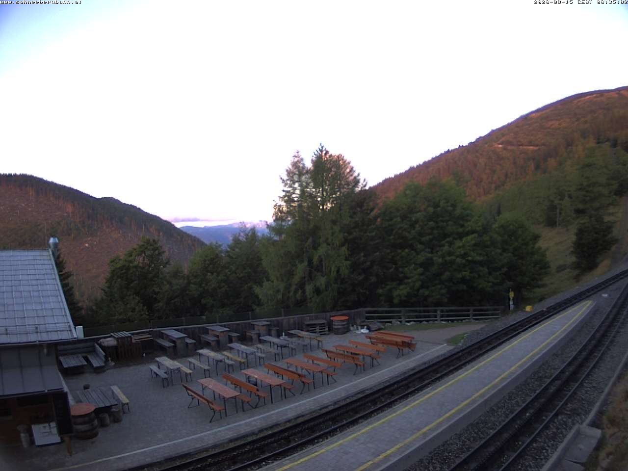 Archiv Foto Webcam Schneeberg: Blick Gasthaus Baumgartner