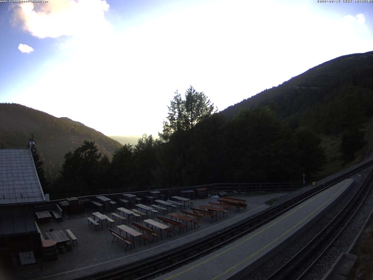 Archiv Foto Webcam Schneeberg: Blick Gasthaus Baumgartner