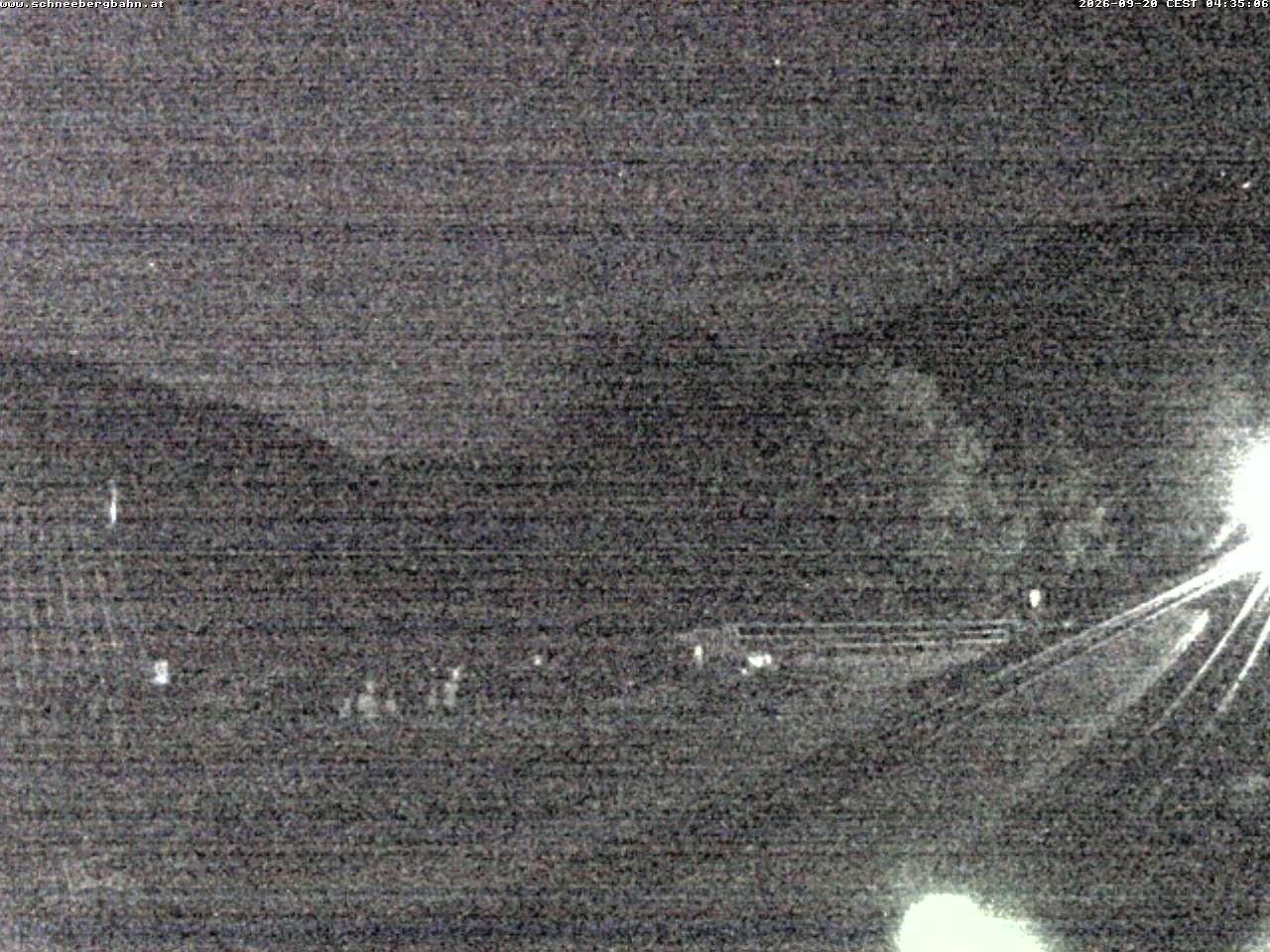 Archiv Foto Webcam Schneeberg: Blick Gasthaus Baumgartner