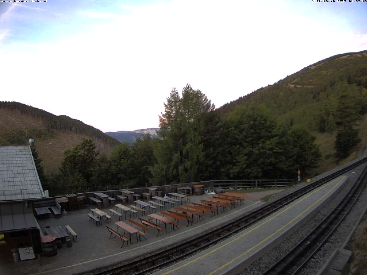 Archiv Foto Webcam Schneeberg: Blick Gasthaus Baumgartner