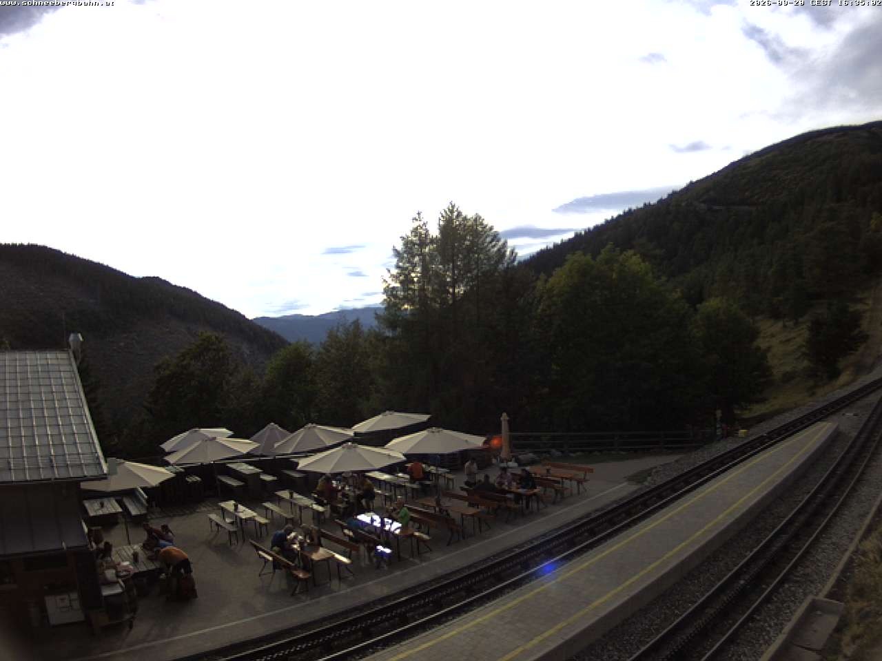 Archiv Foto Webcam Schneeberg: Blick Gasthaus Baumgartner