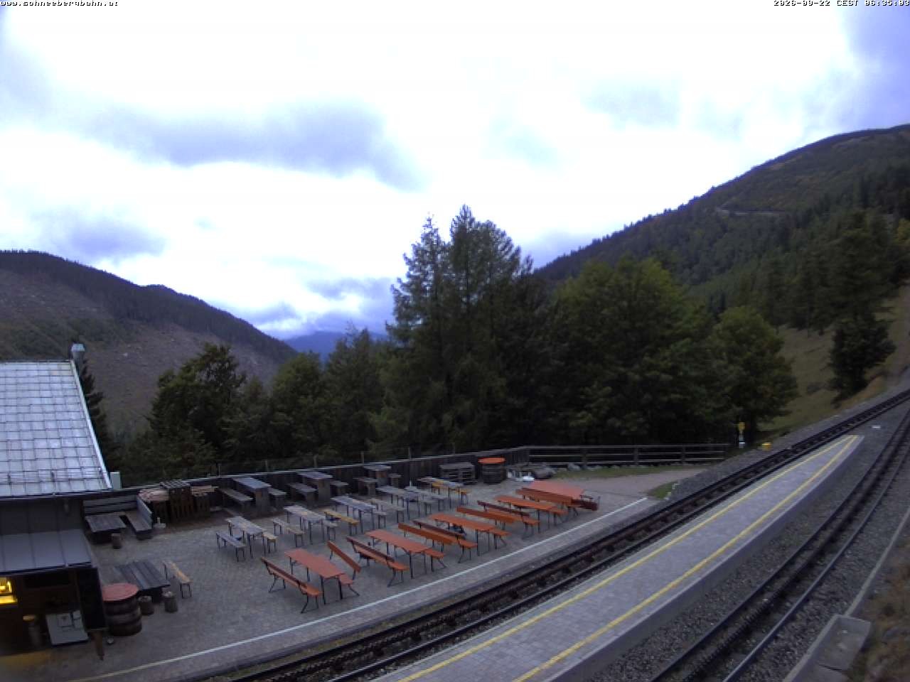 Archiv Foto Webcam Schneeberg: Blick Gasthaus Baumgartner