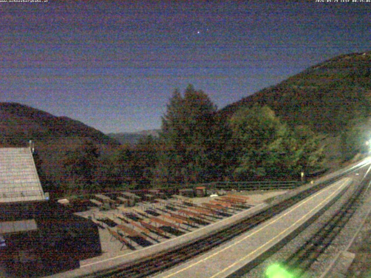 Archiv Foto Webcam Schneeberg: Blick Gasthaus Baumgartner