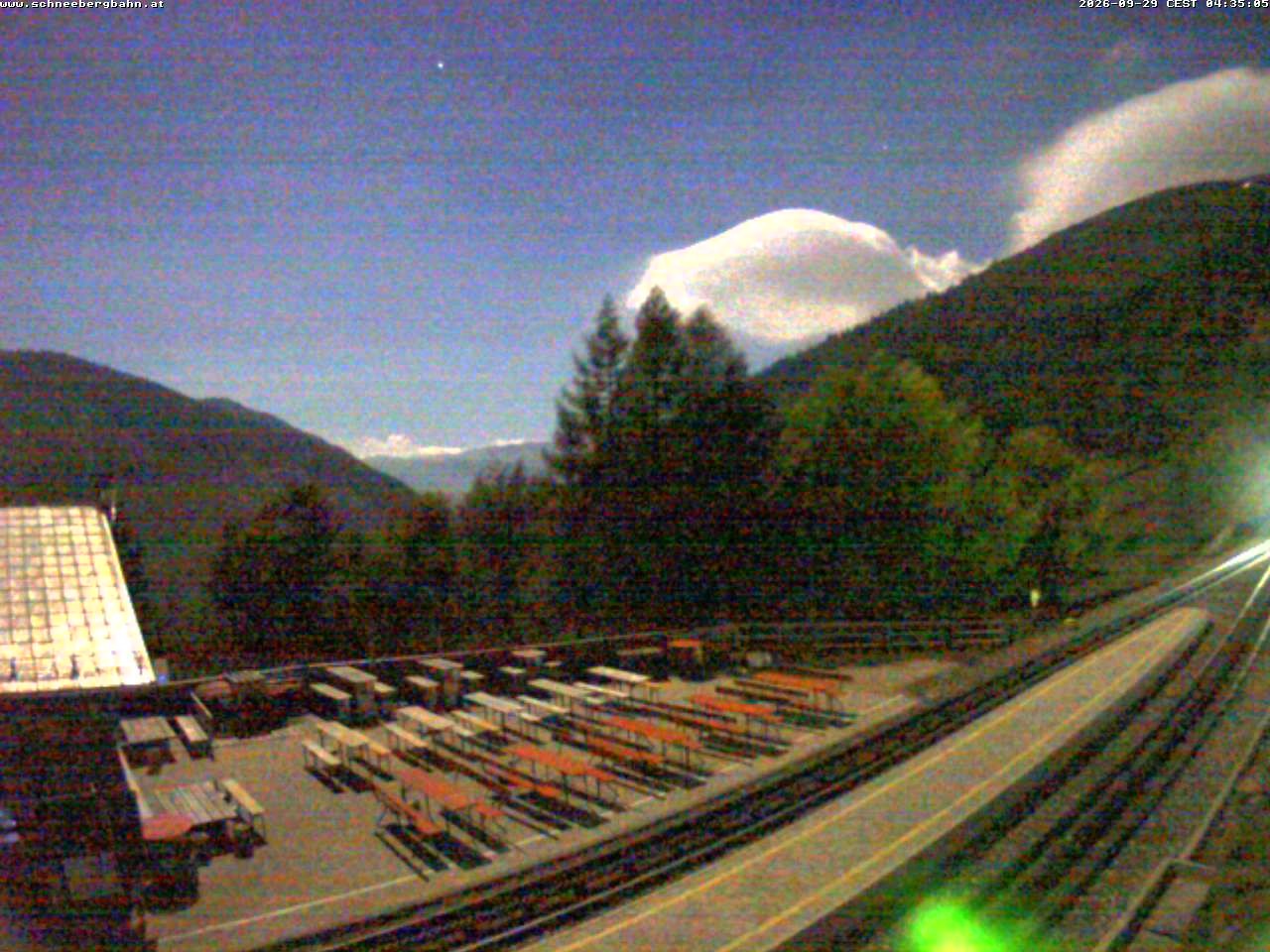 Archiv Foto Webcam Schneeberg: Blick Gasthaus Baumgartner