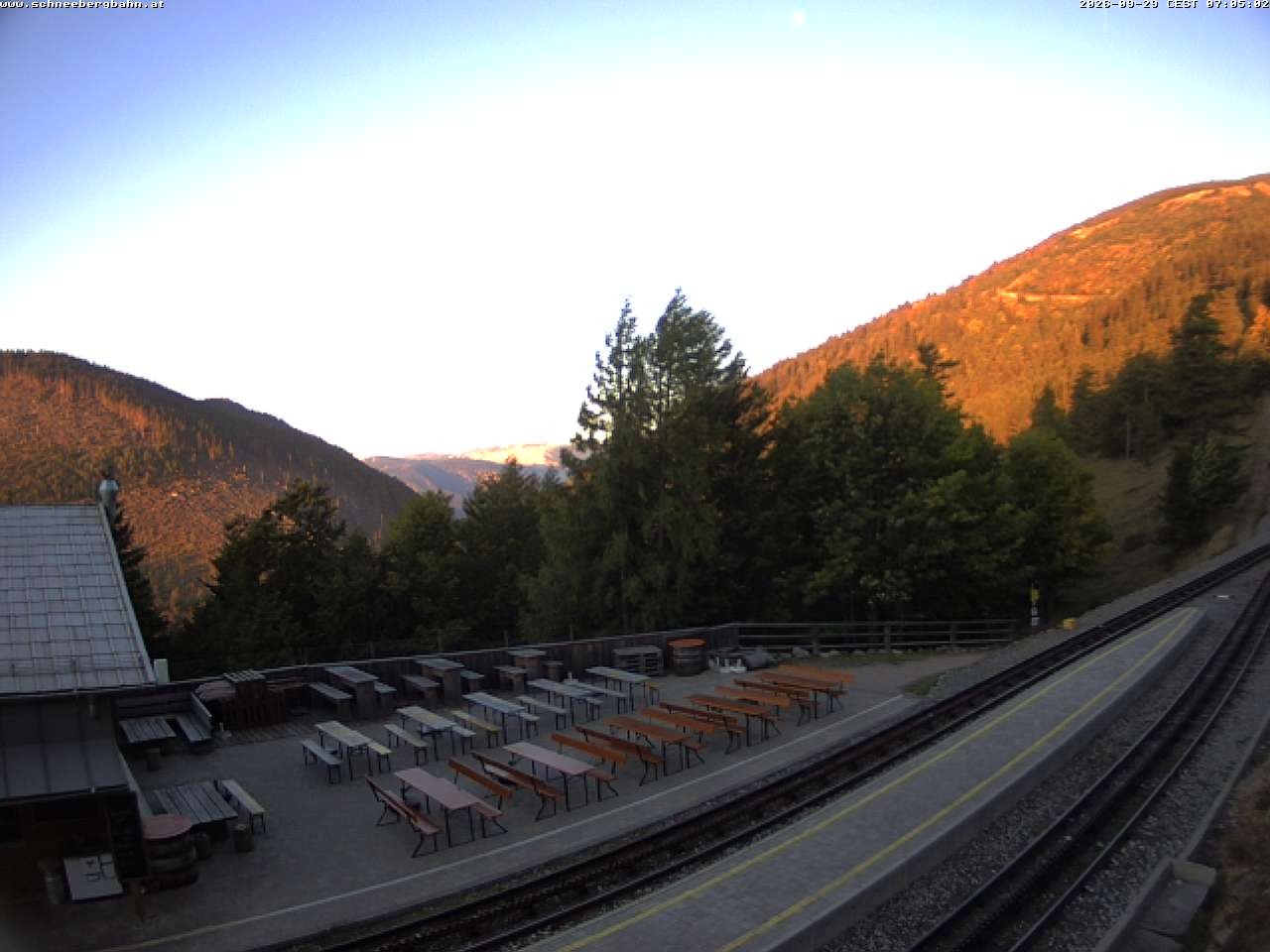Archiv Foto Webcam Schneeberg: Blick Gasthaus Baumgartner