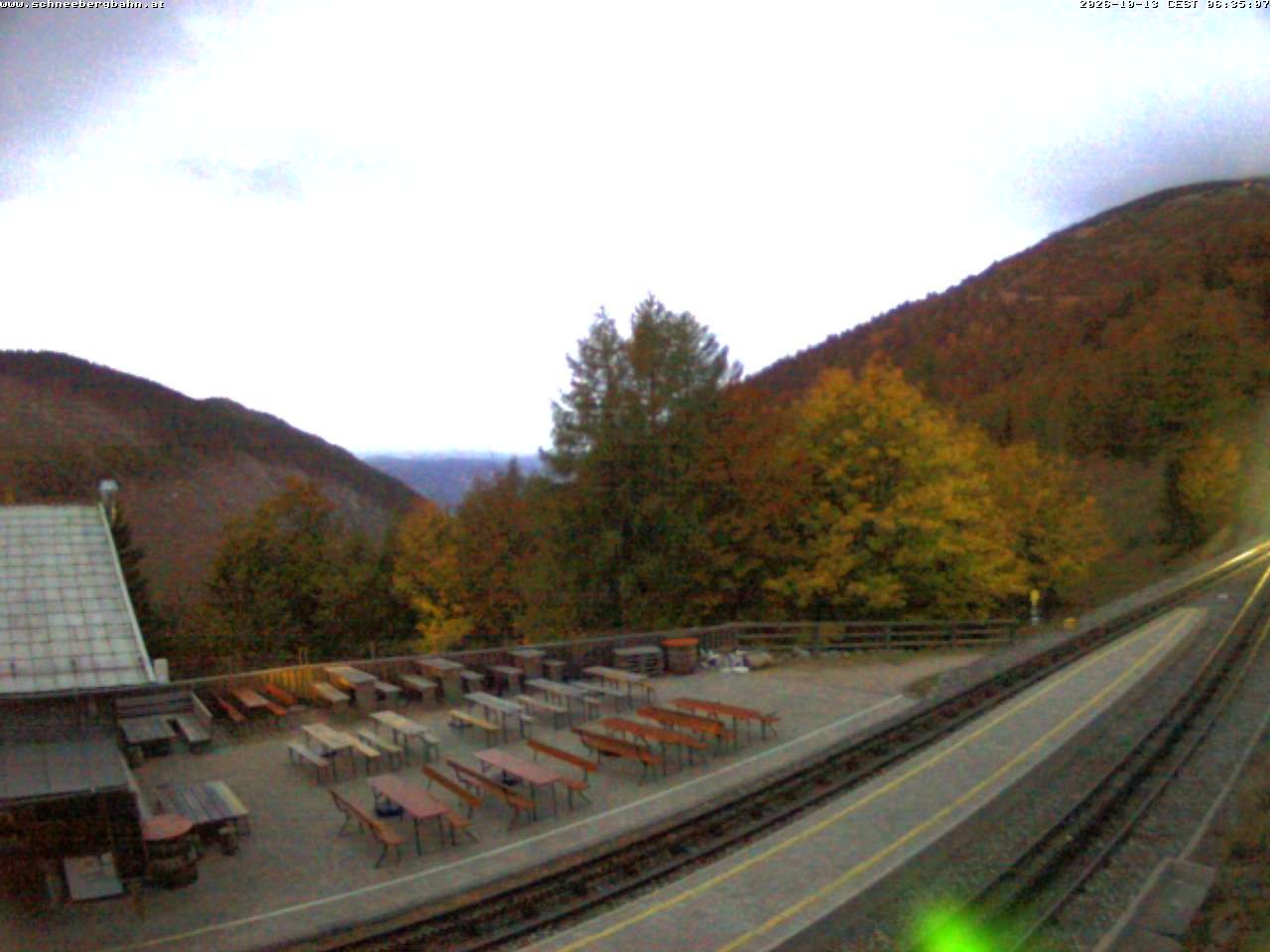 Archiv Foto Webcam Schneeberg: Blick Gasthaus Baumgartner