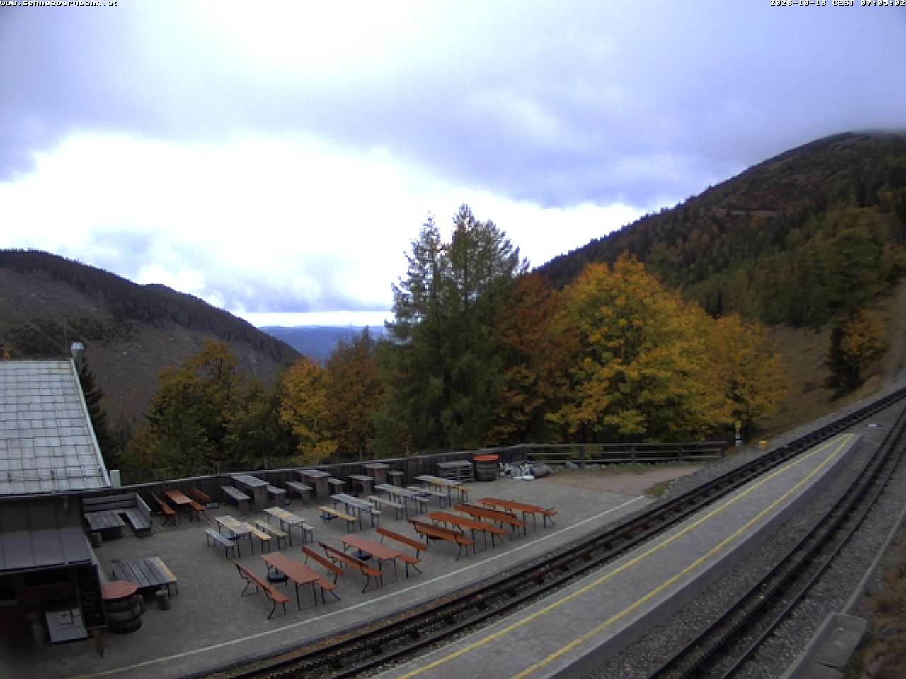 Archiv Foto Webcam Schneeberg: Blick Gasthaus Baumgartner
