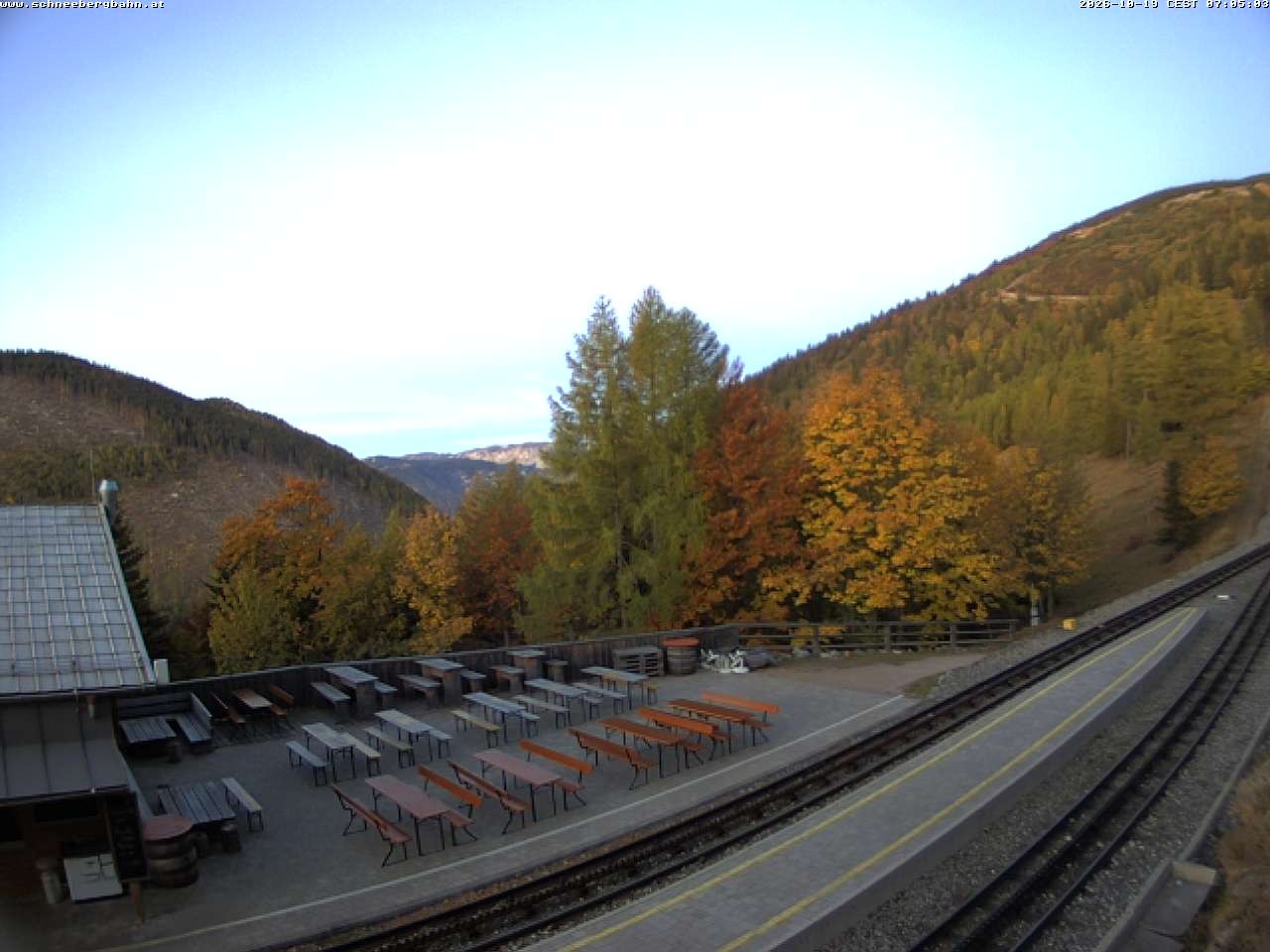Archiv Foto Webcam Schneeberg: Blick Gasthaus Baumgartner