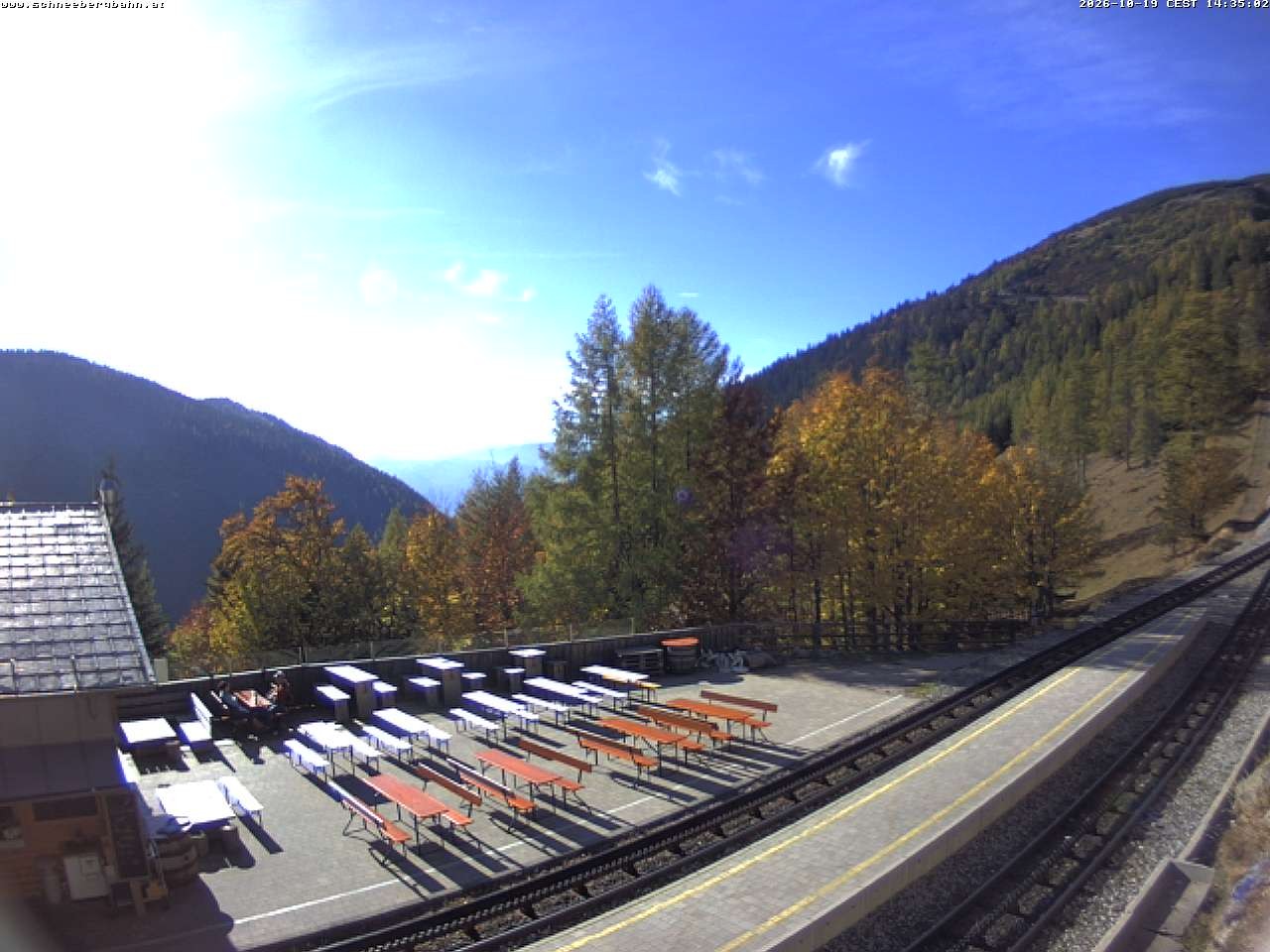 Archiv Foto Webcam Schneeberg: Blick Gasthaus Baumgartner