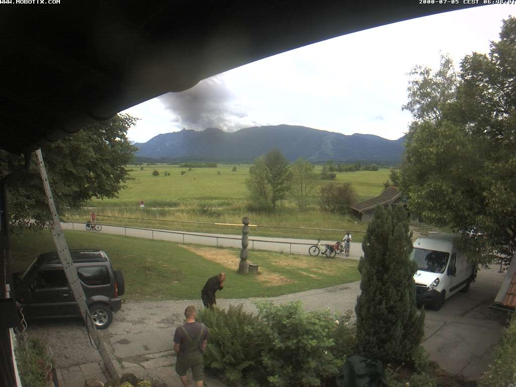 Archiv Foto Webcam Murnauer Moos am Biergarten Ähndl