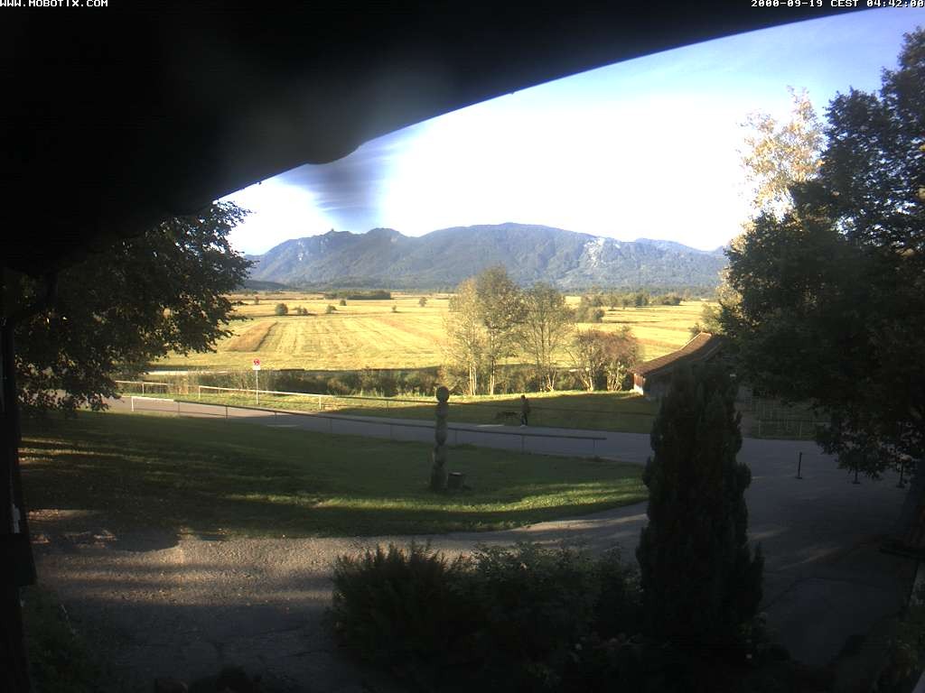 Archiv Foto Webcam Murnauer Moos am Biergarten Ähndl