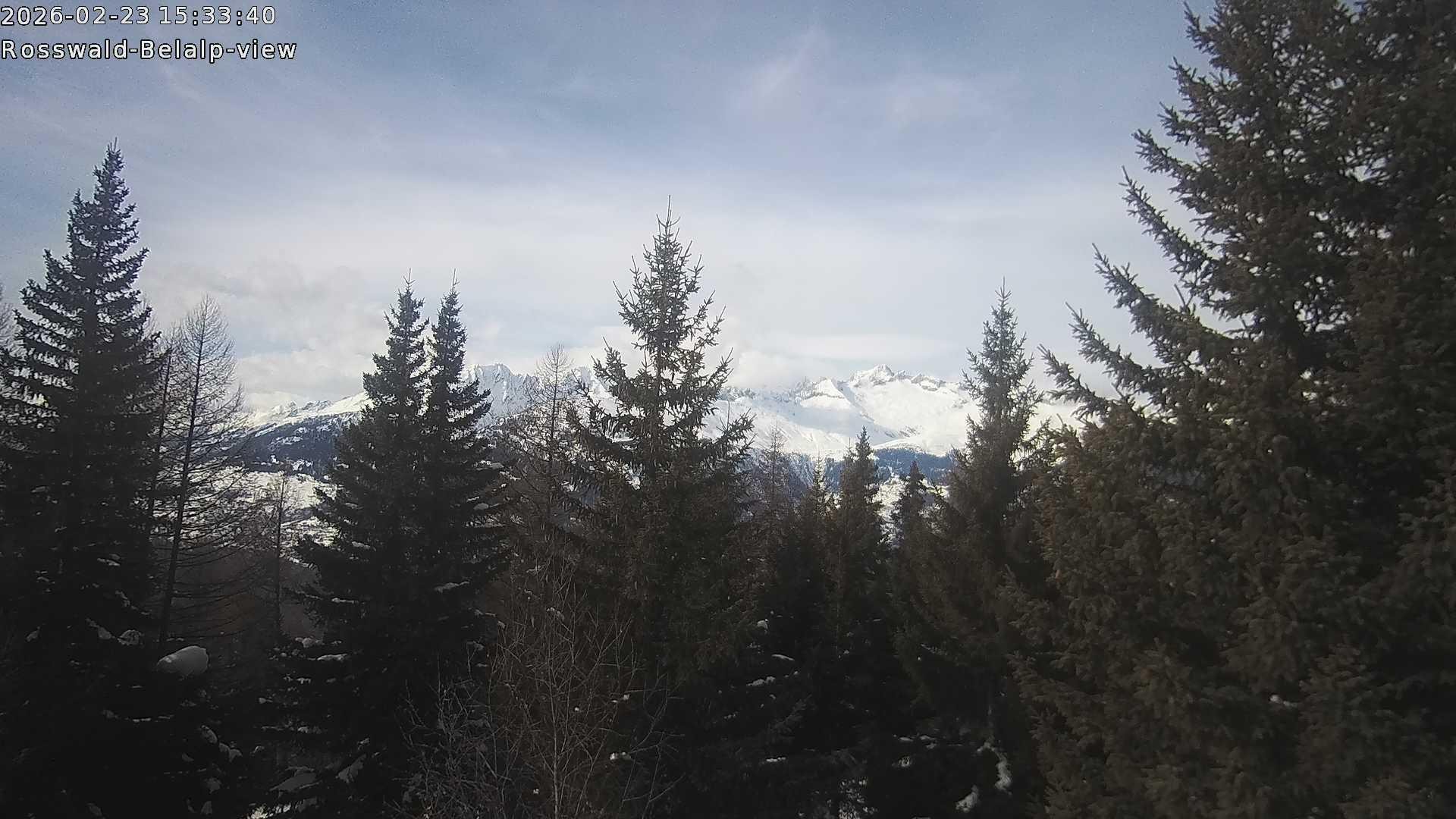 Archiv Foto Webcam Rosswald - Chalet Bergfriede