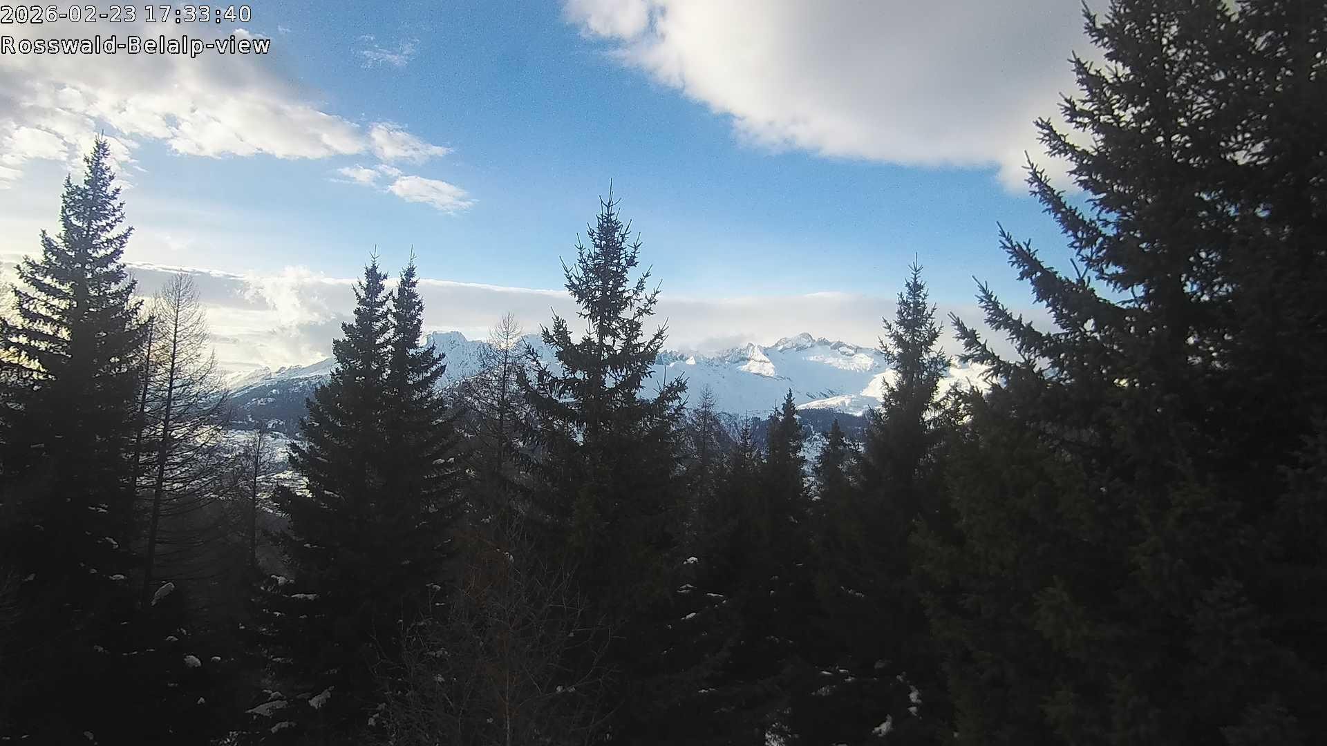 Archiv Foto Webcam Rosswald - Chalet Bergfriede