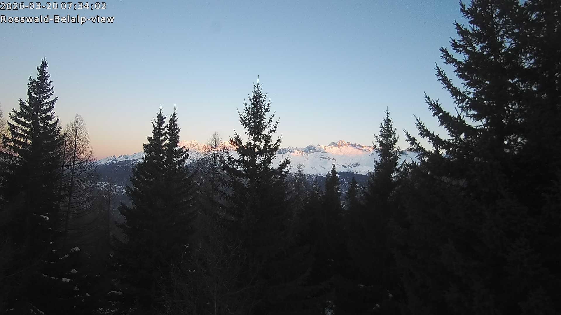 Archiv Foto Webcam Rosswald - Chalet Bergfriede