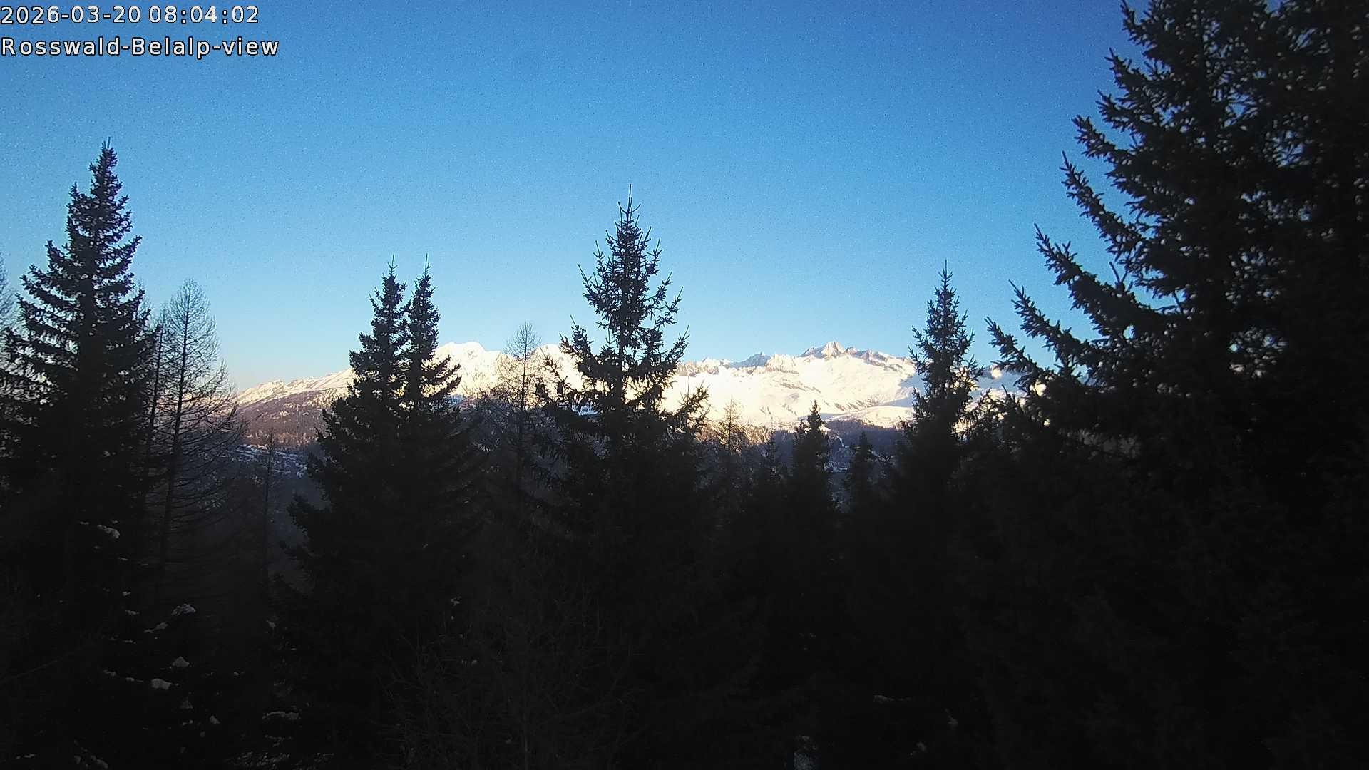 Archiv Foto Webcam Rosswald - Chalet Bergfriede