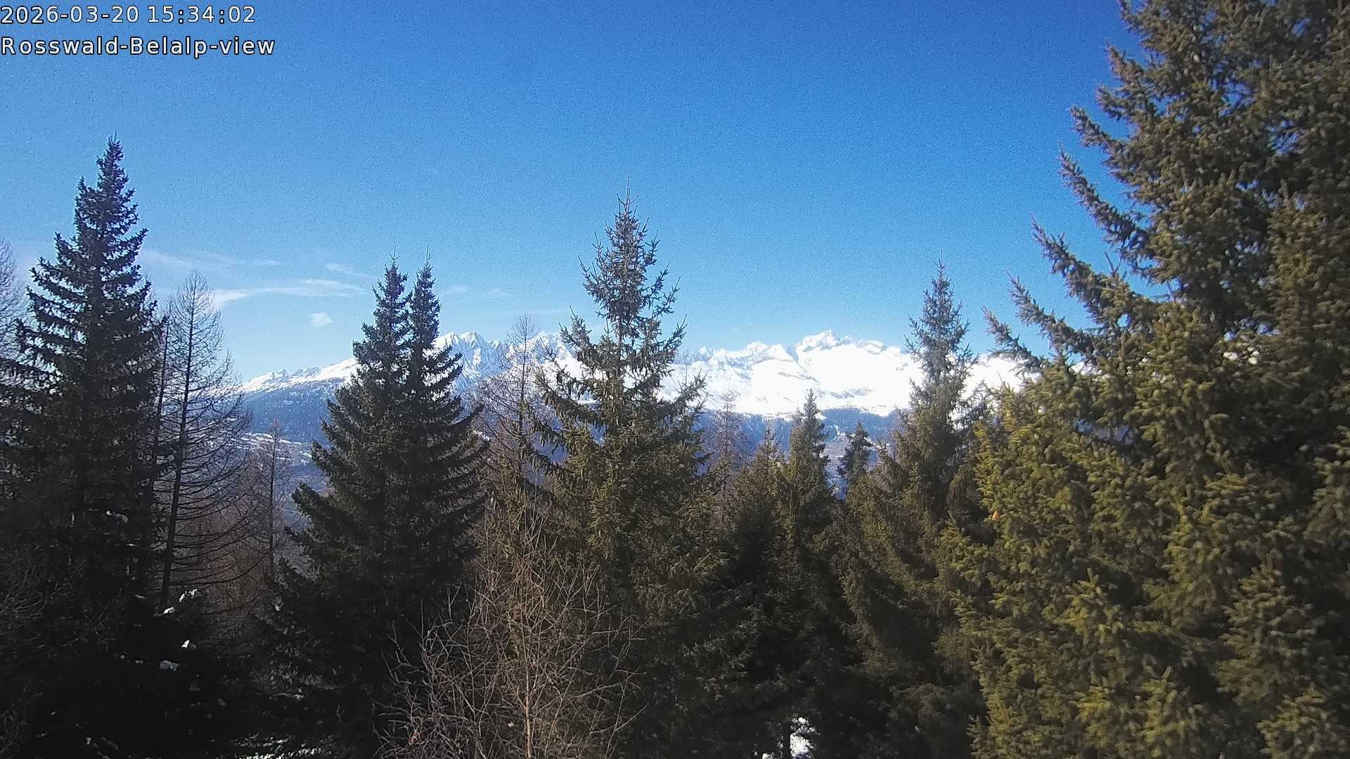 Archiv Foto Webcam Rosswald - Chalet Bergfriede