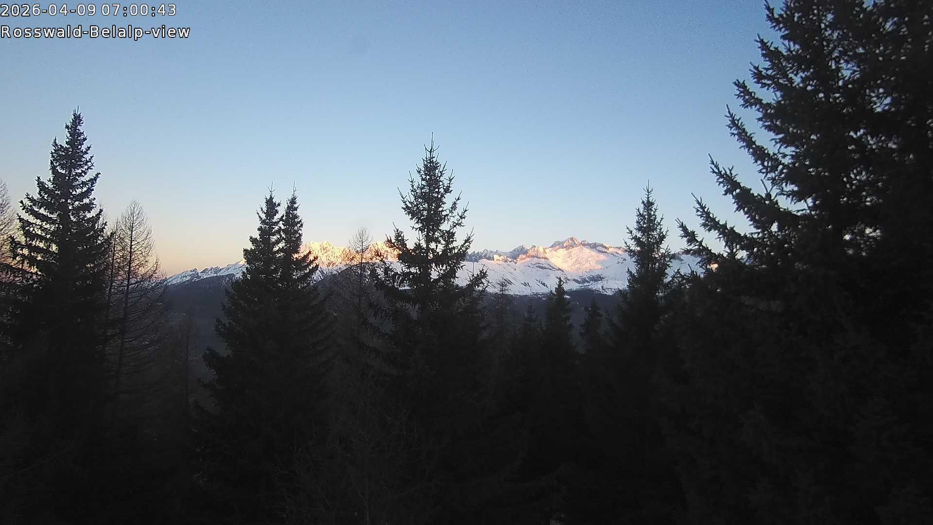 Archiv Foto Webcam Rosswald - Chalet Bergfriede