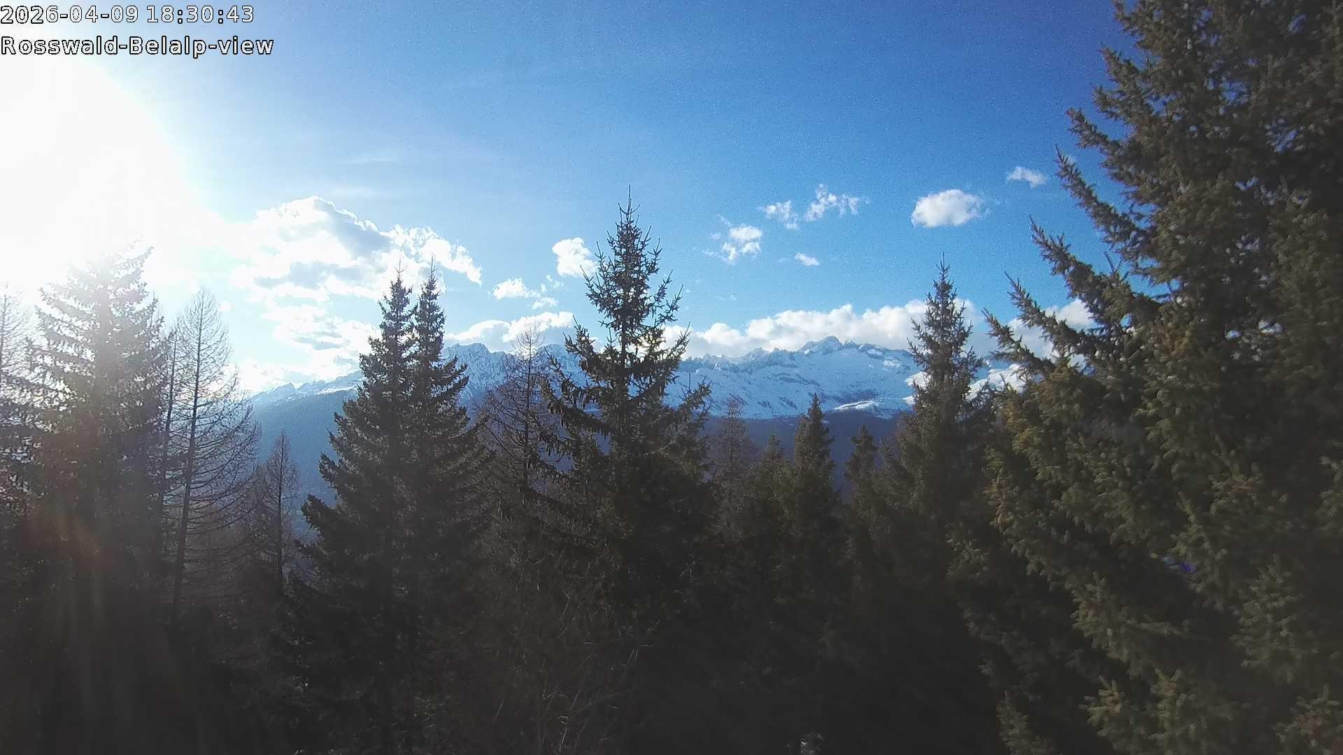 Archiv Foto Webcam Rosswald - Chalet Bergfriede