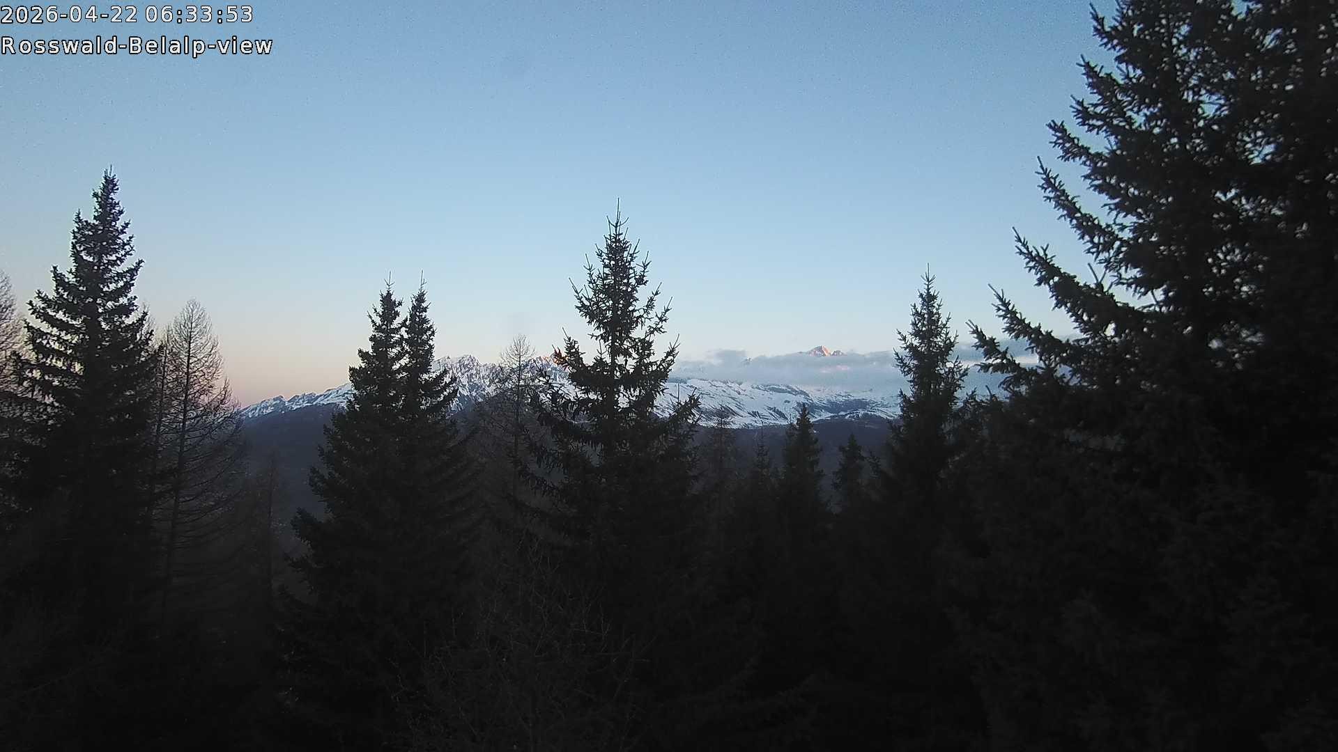 Archiv Foto Webcam Rosswald - Chalet Bergfriede