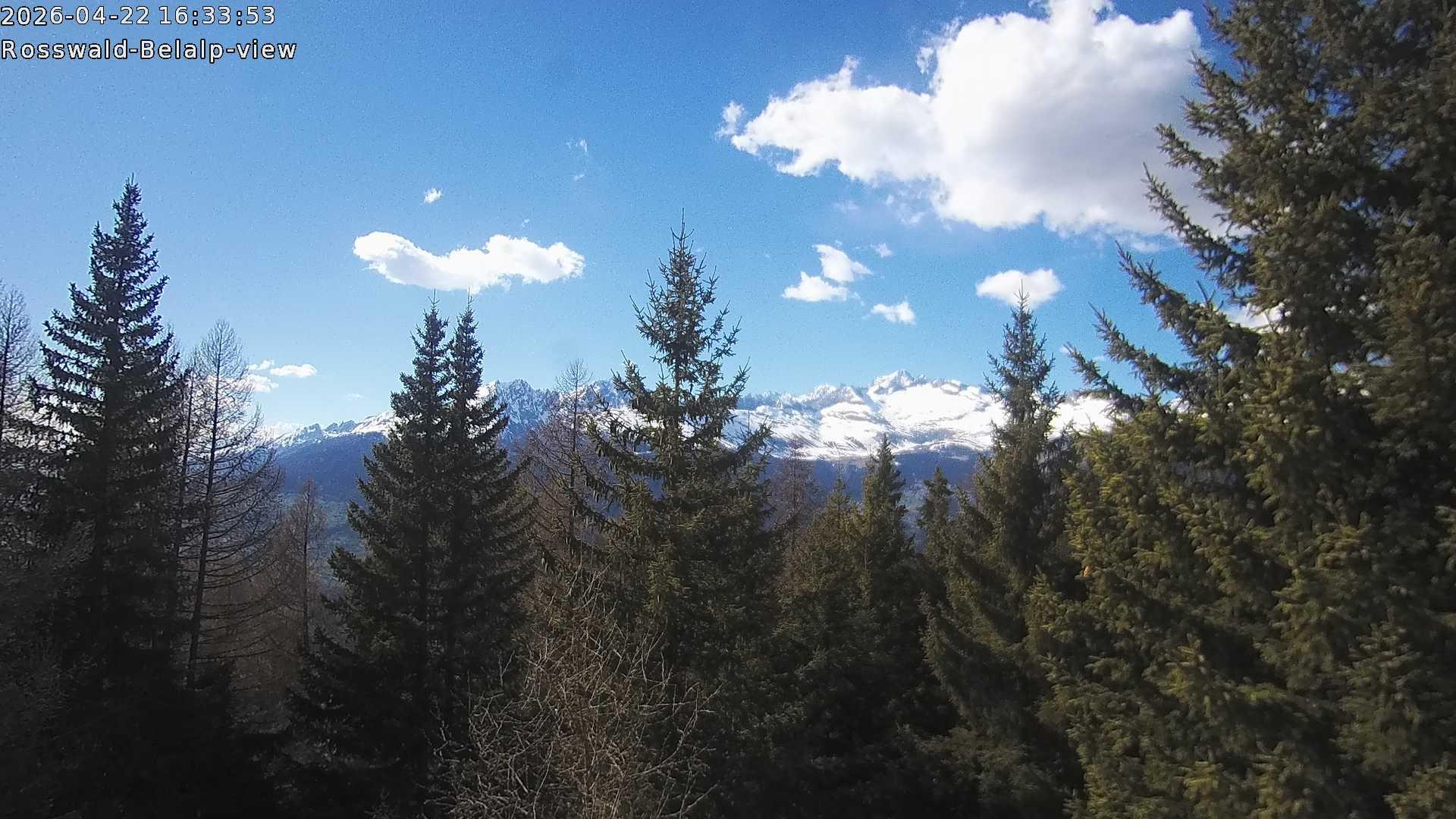 Archiv Foto Webcam Rosswald - Chalet Bergfriede