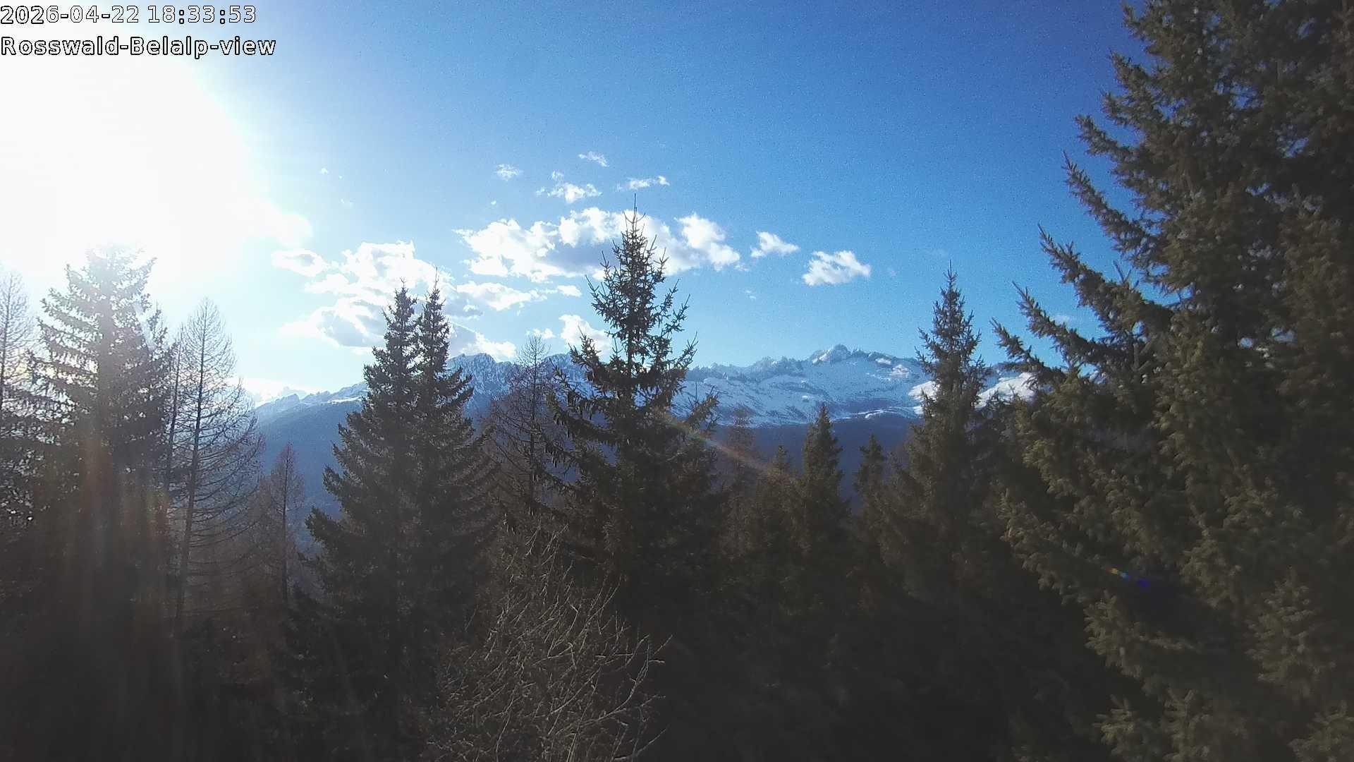 Archiv Foto Webcam Rosswald - Chalet Bergfriede