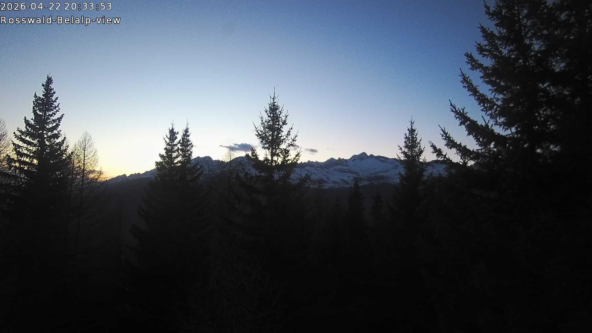 Archiv Foto Webcam Rosswald - Chalet Bergfriede