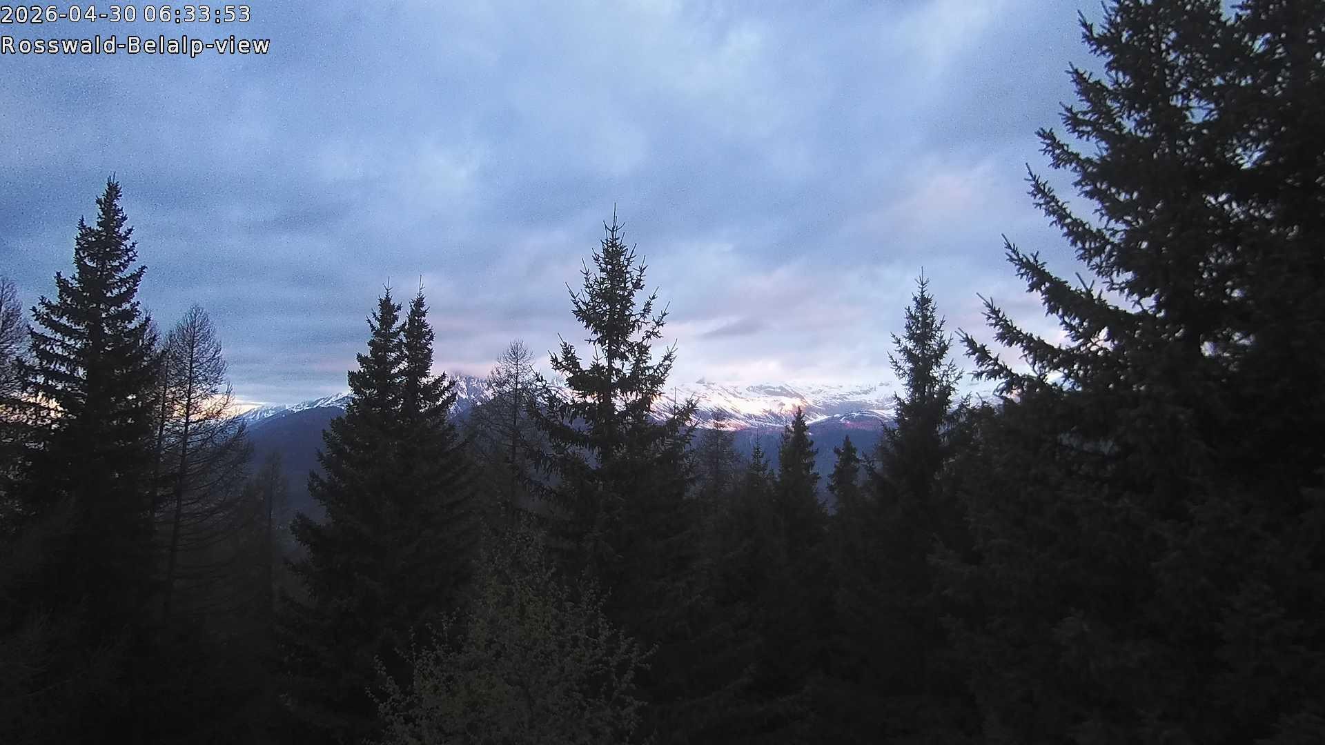 Archiv Foto Webcam Rosswald - Chalet Bergfriede