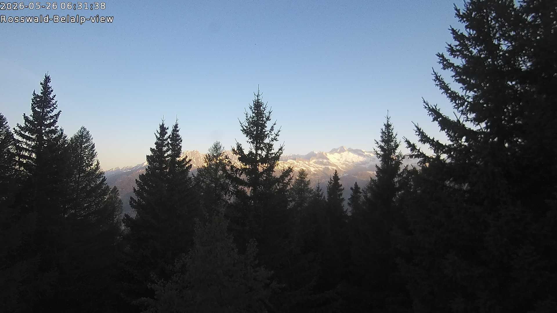 Archiv Foto Webcam Rosswald - Chalet Bergfriede